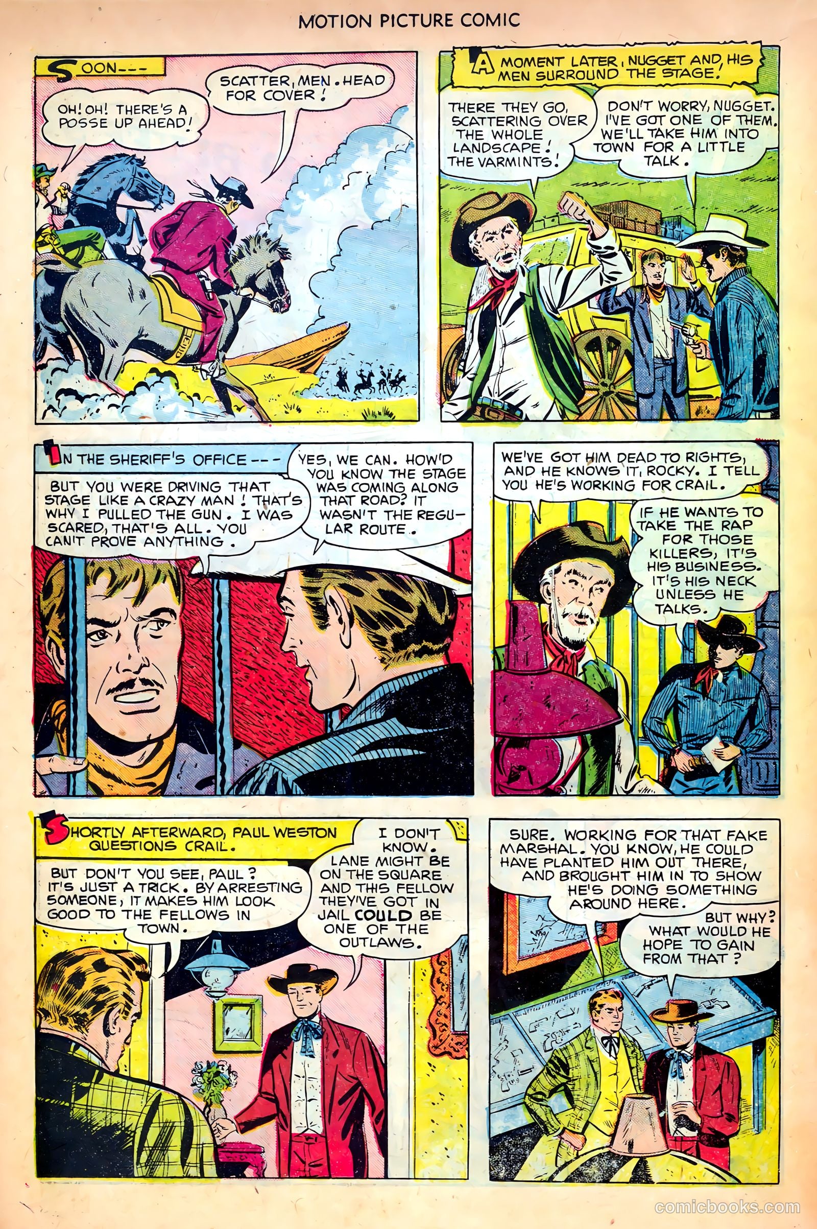 Motion Picture Comics 107 Frisco Tornado #1 — page 22 of 36