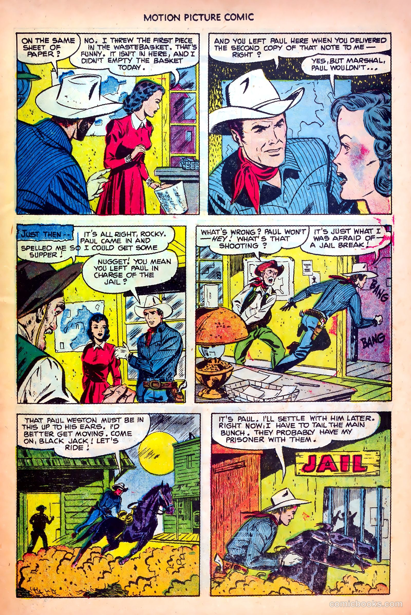Motion Picture Comics 107 Frisco Tornado #1 — page 25 of 36