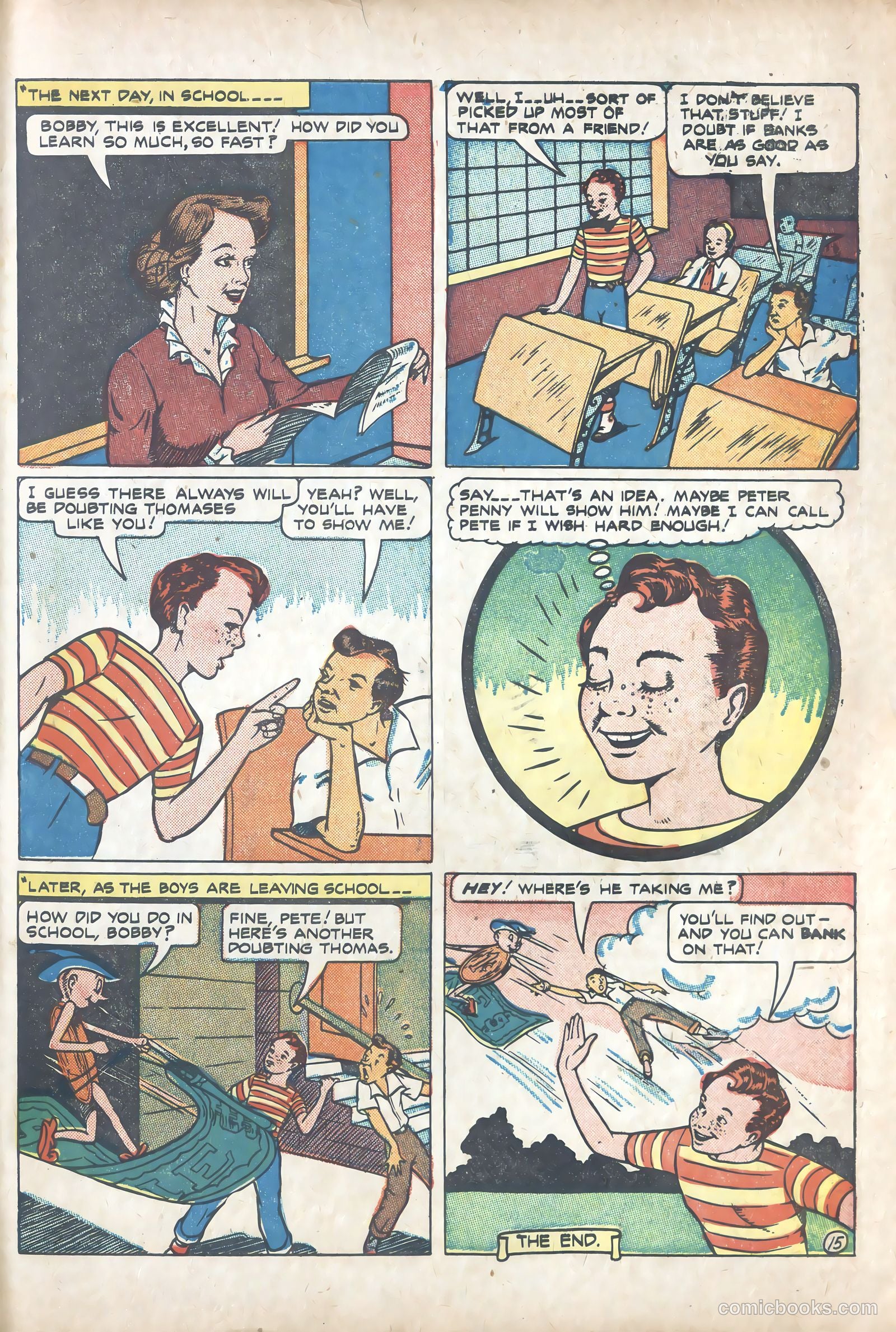Peter Penny and His Magic Dollar #nn — page 15 of 15