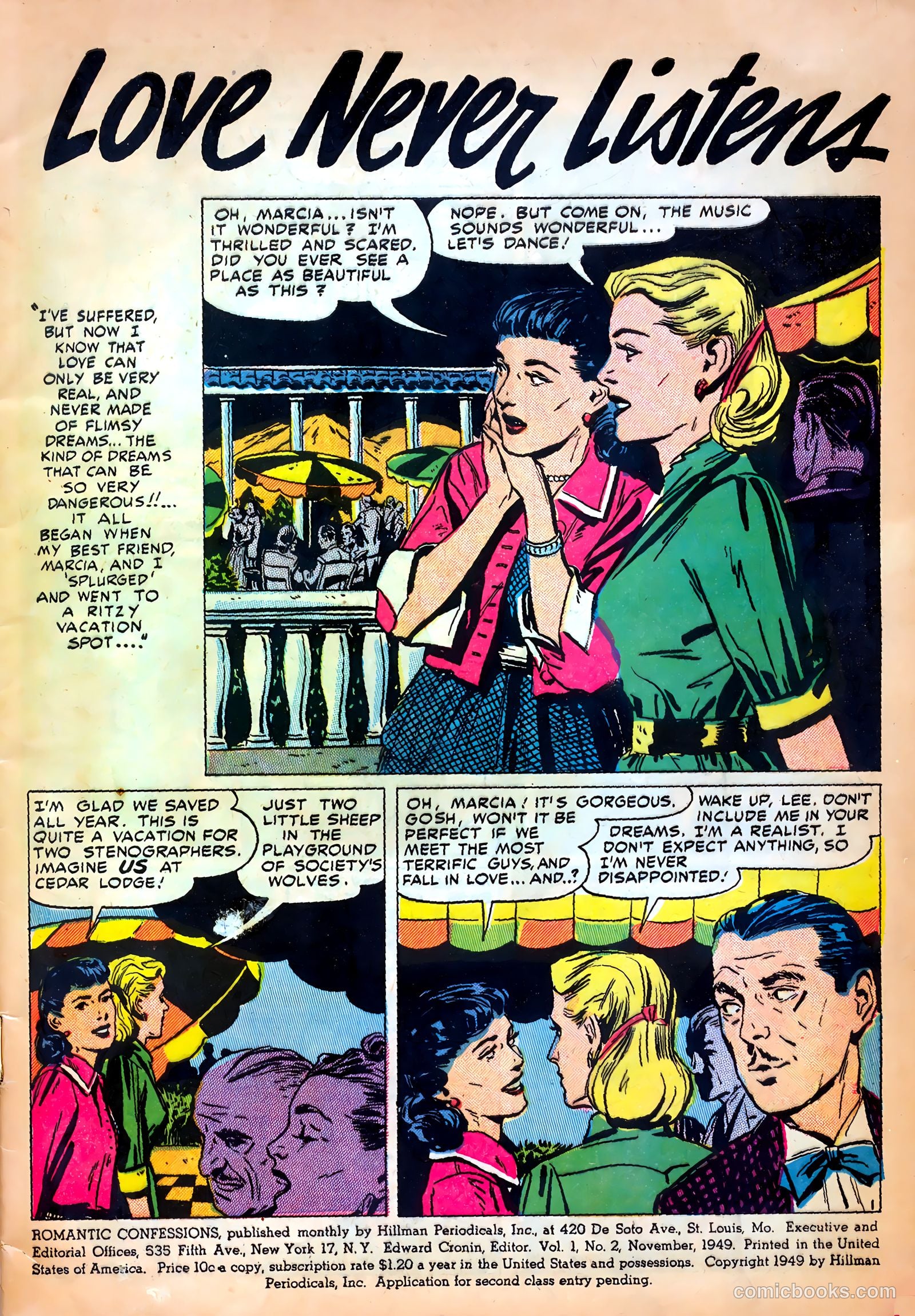 Romantic Confessions v1 #2 — page 3 of 52