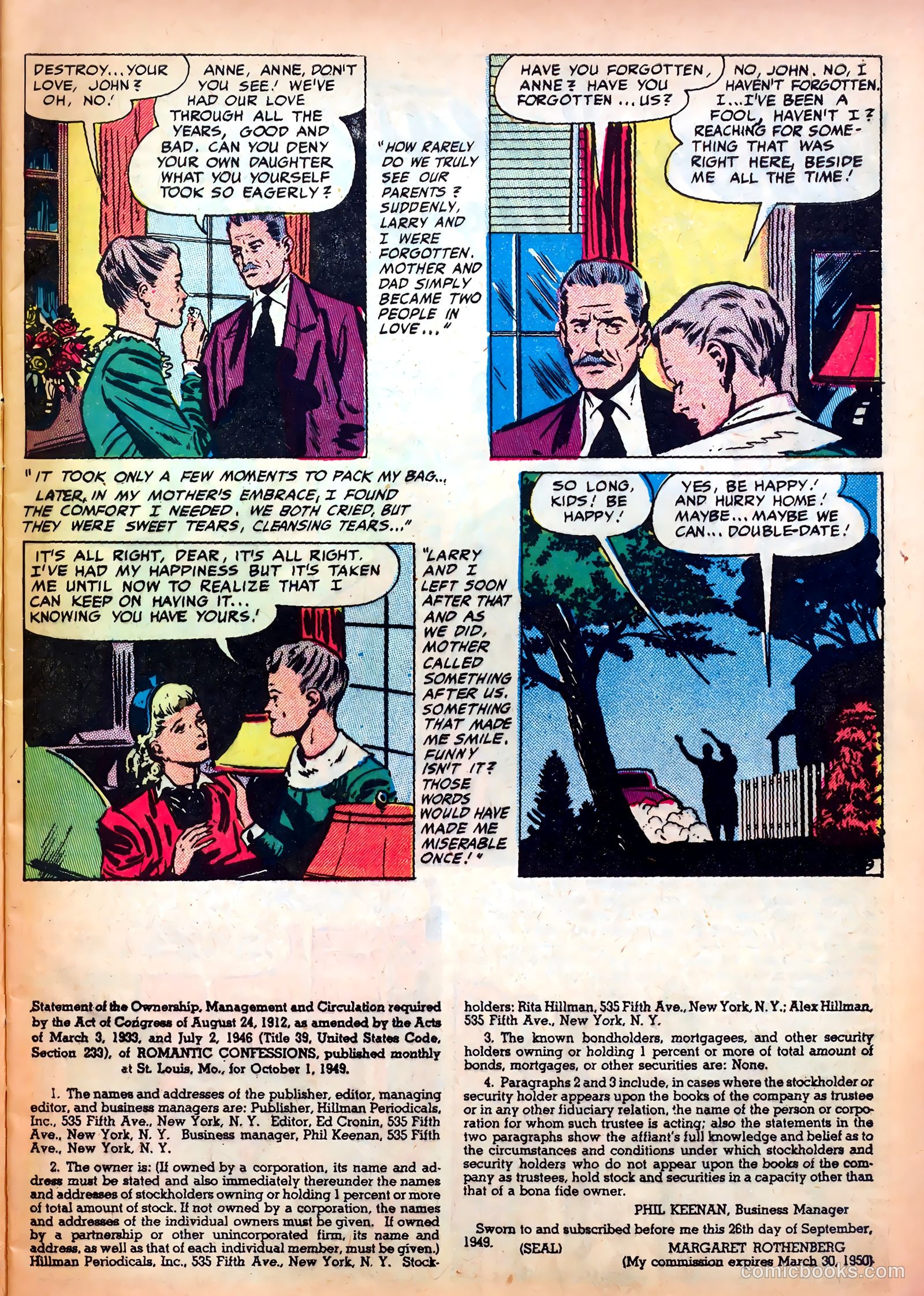 Romantic Confessions v1 #5 — page 11 of 52