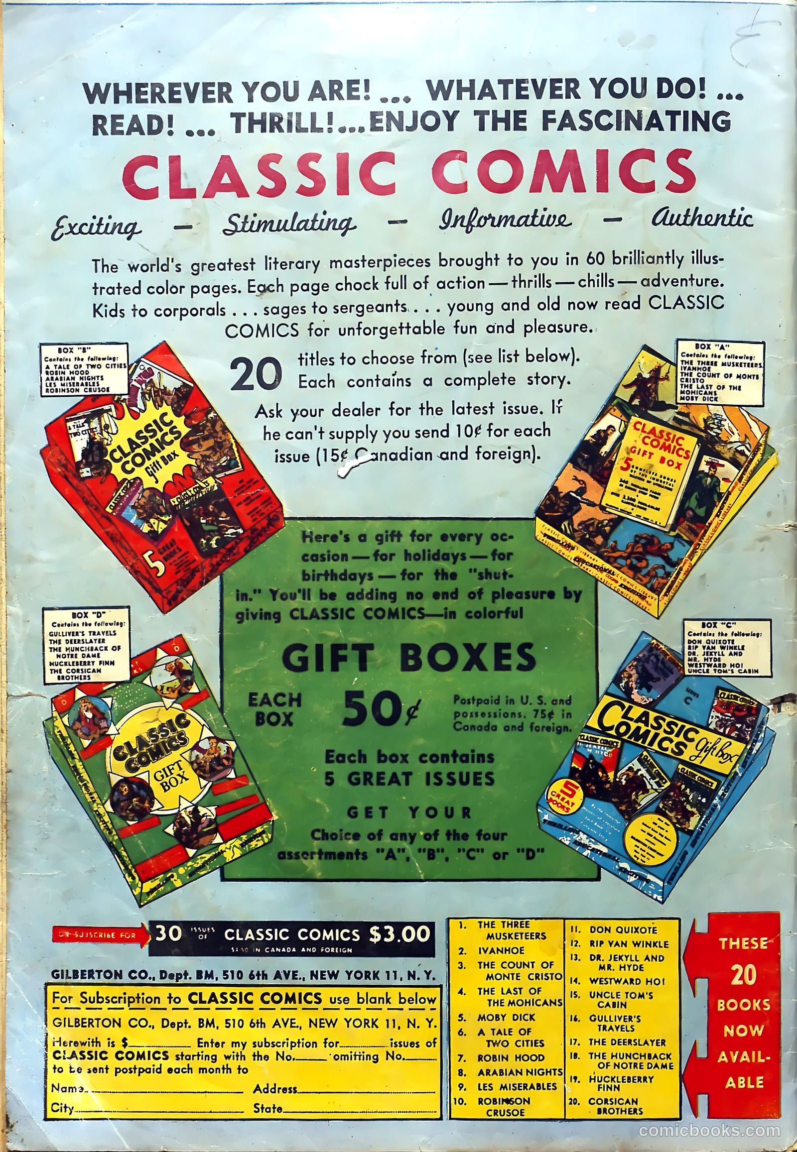 Bomber Comics #4 — page 52 of 52