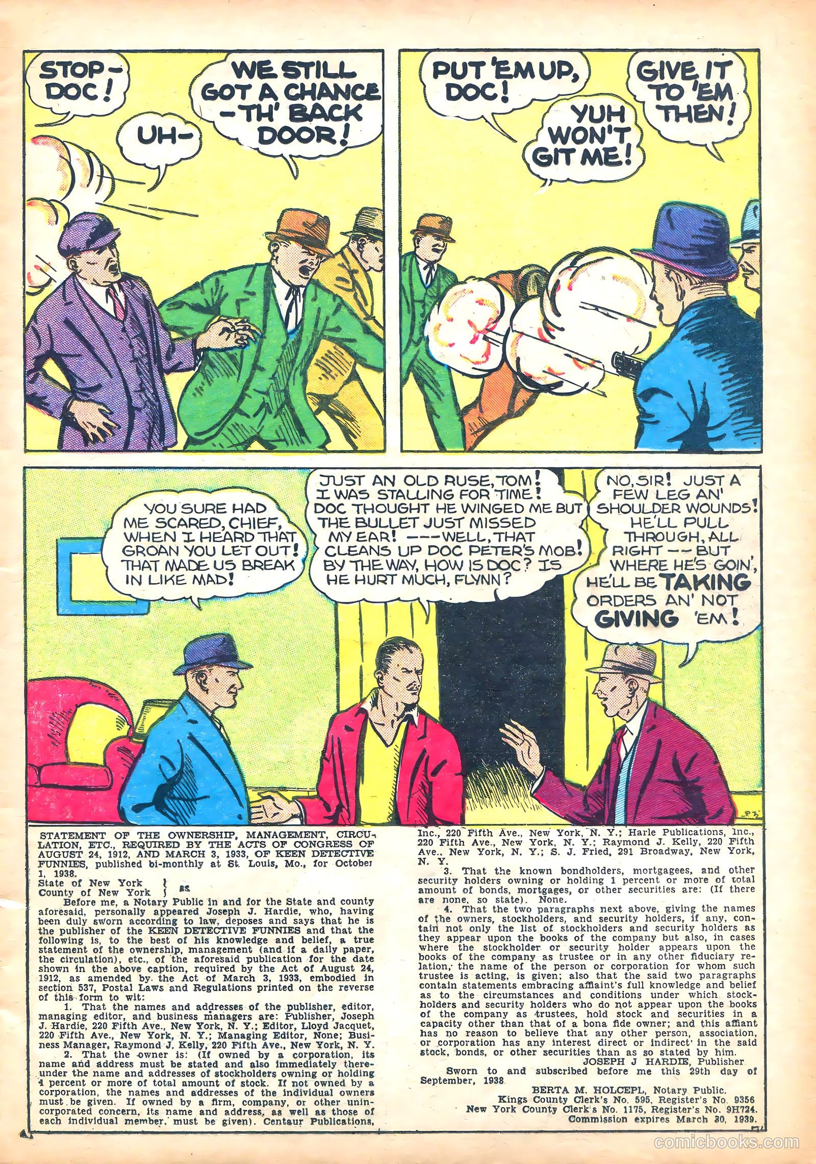 Keen Detective Funnies 5 v2 #1 — page 9 of 52