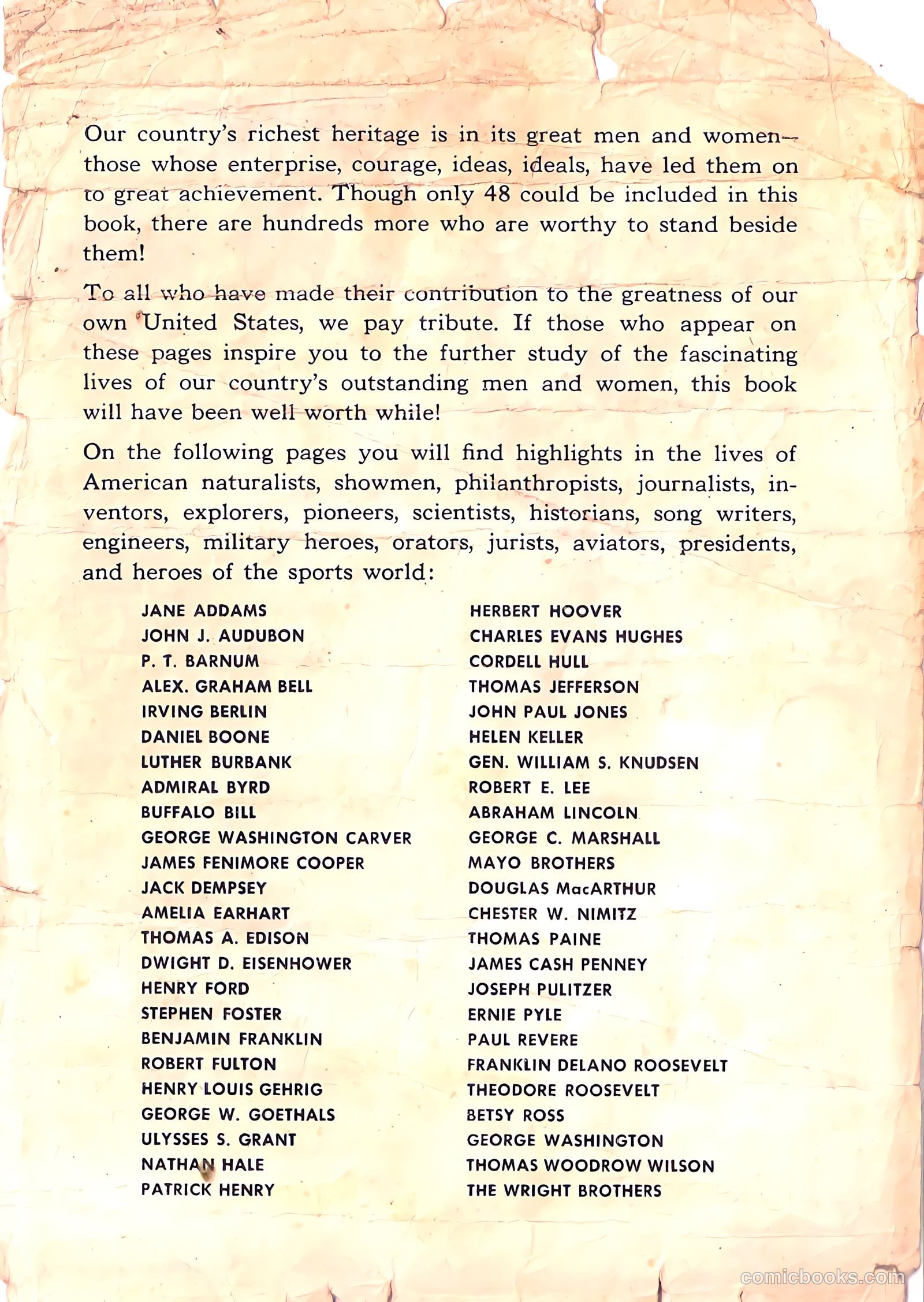 48 Famous Americans #1 — page 2 of 52