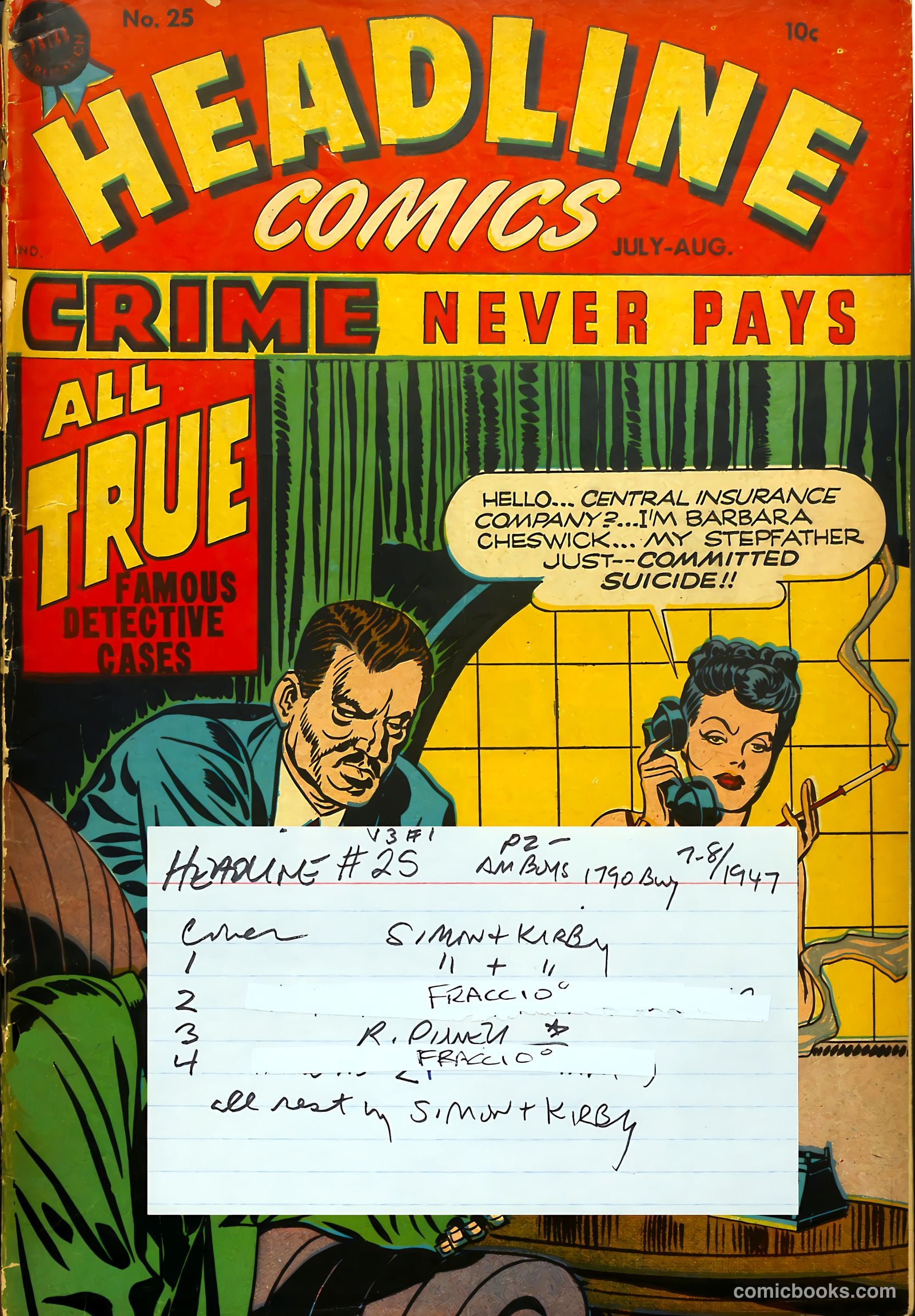 Headline Comics #25 — page 54 of 54