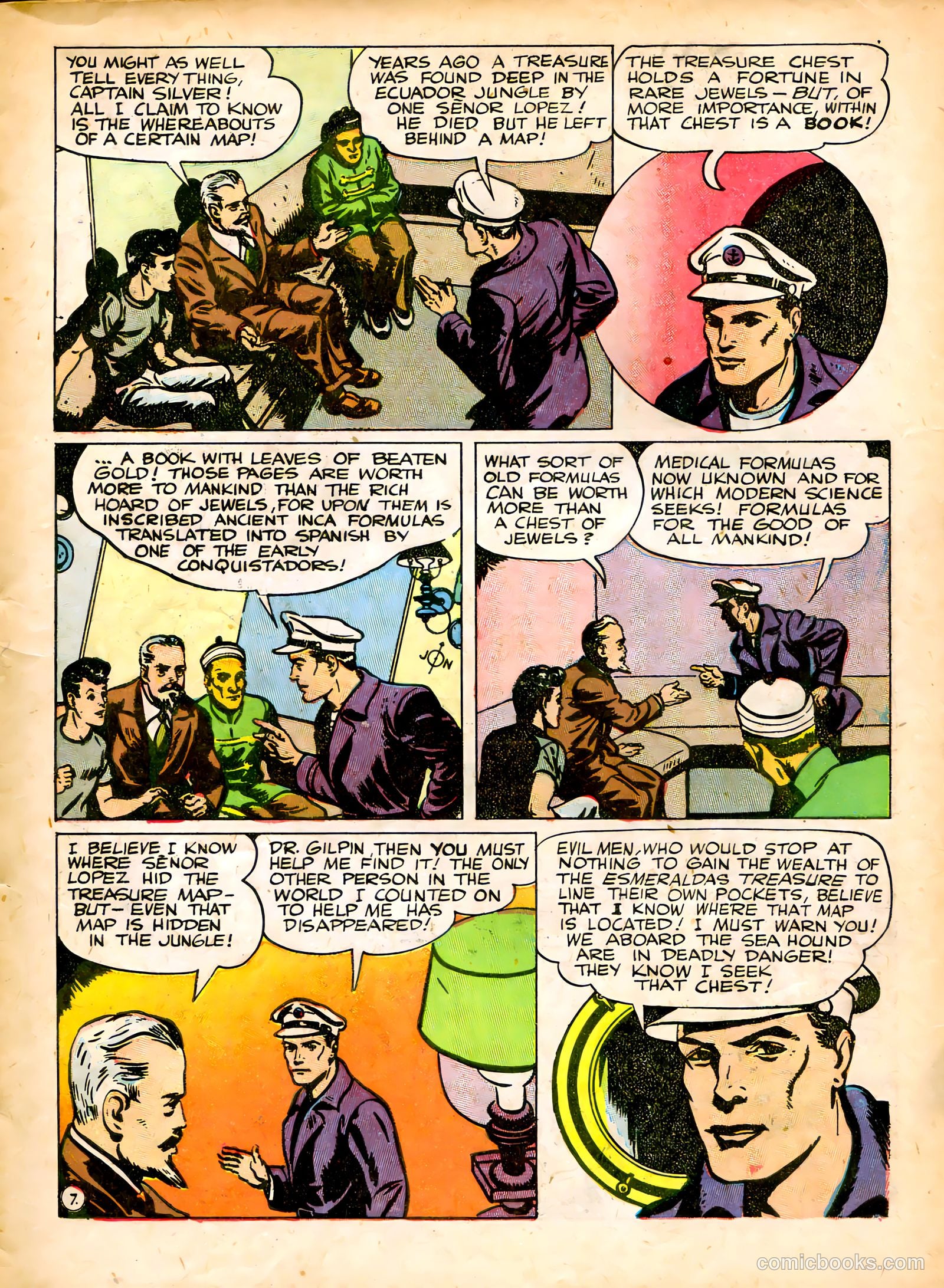 Captain Silver's Log of the Sea Hound #1 — page 9 of 52