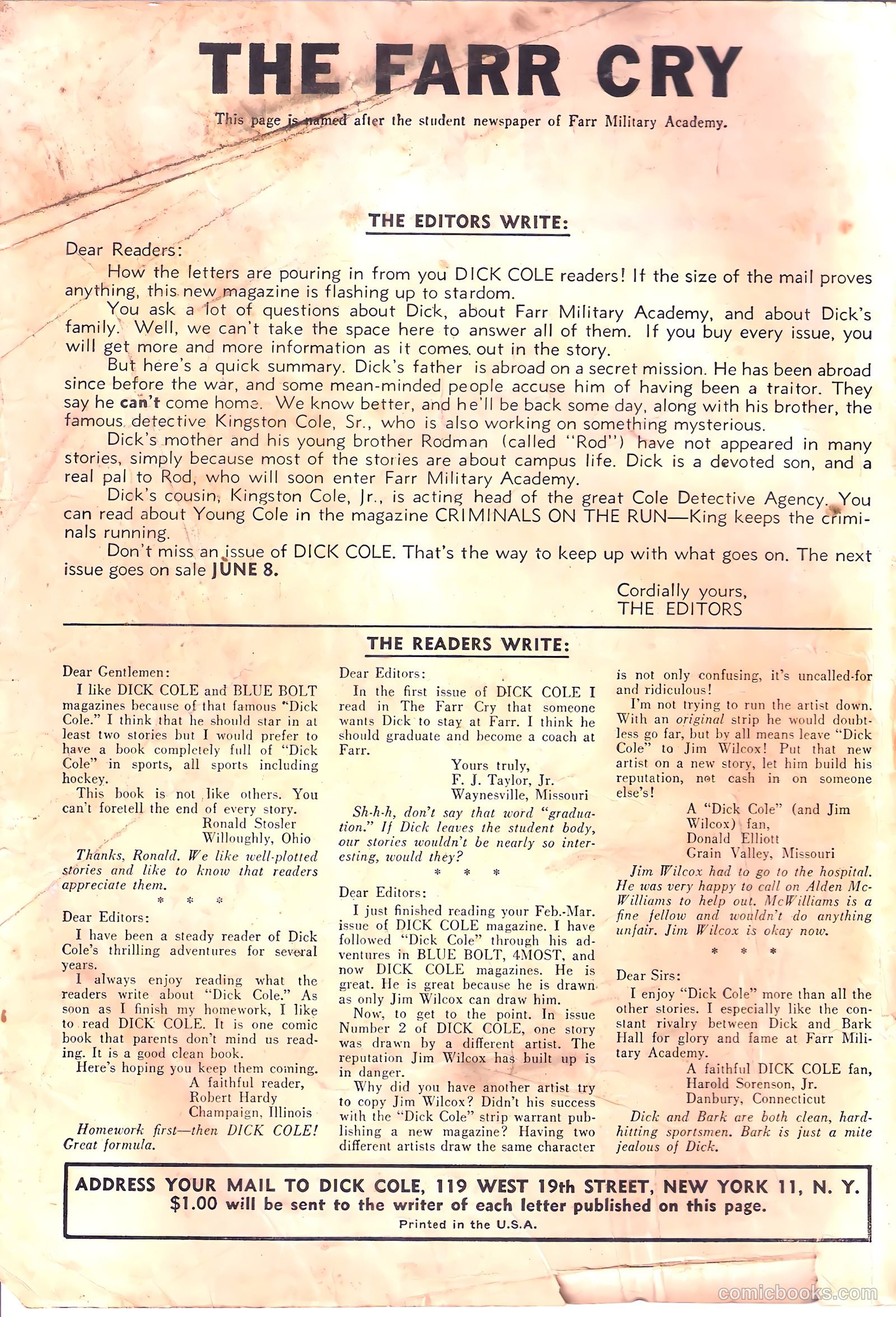 Dick Cole #4 — page 2 of 36