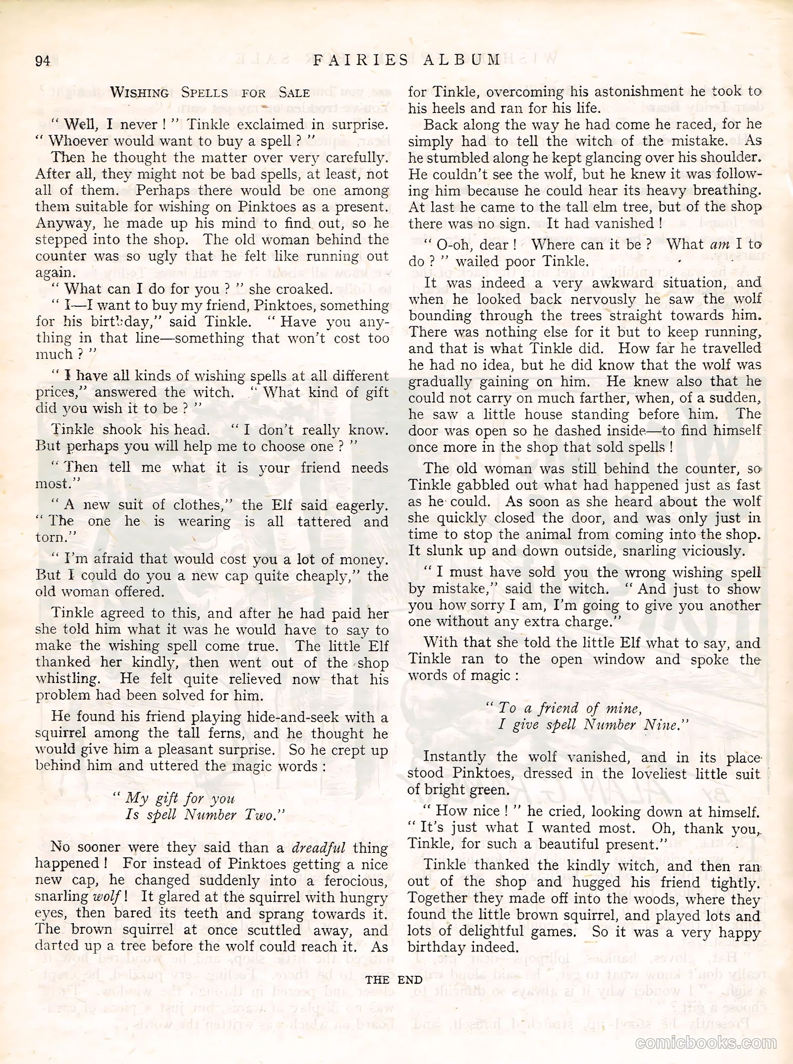 Fairies Album #1949 — page 92 of 94