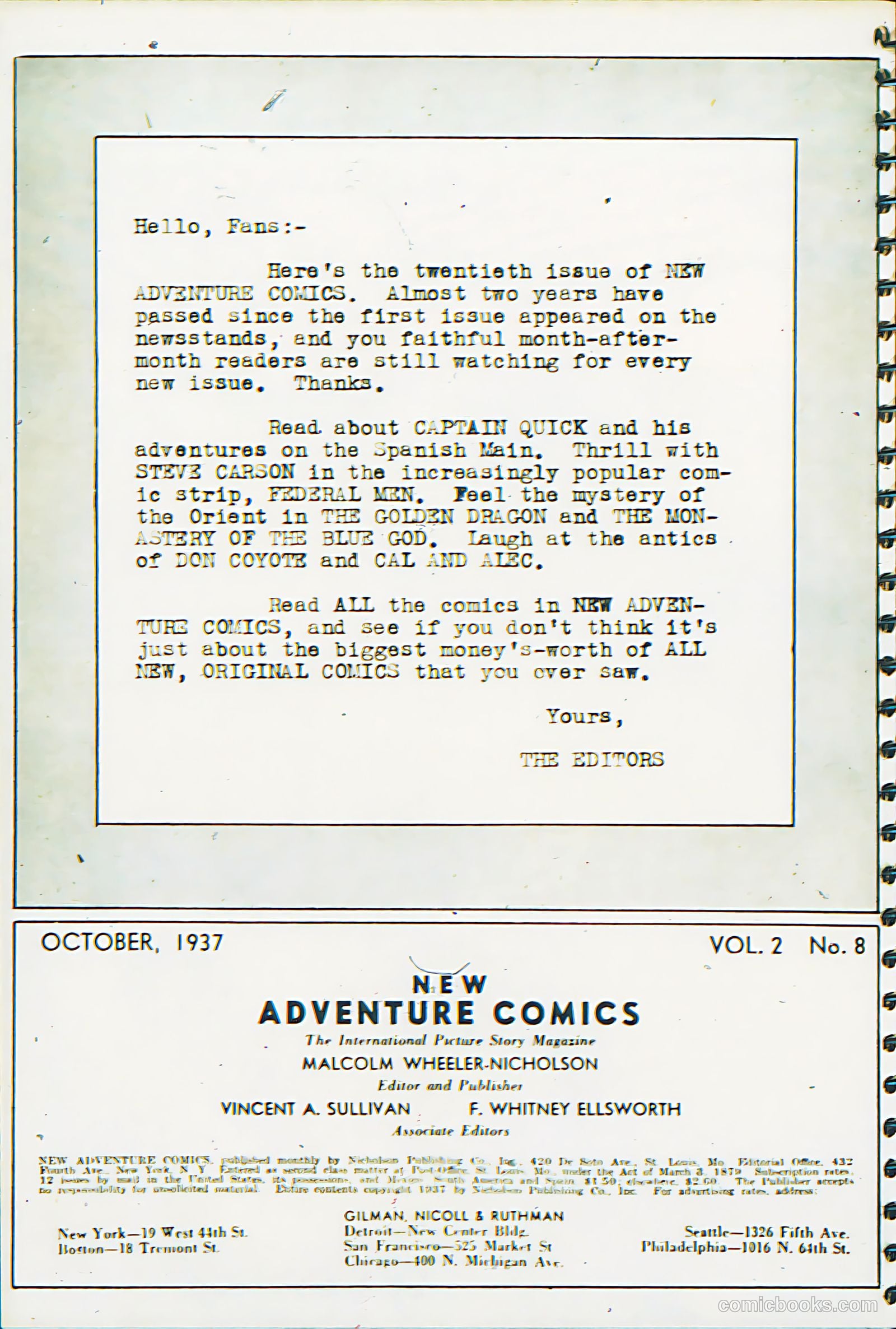 New Adventure Comics #20 — page 3 of 70