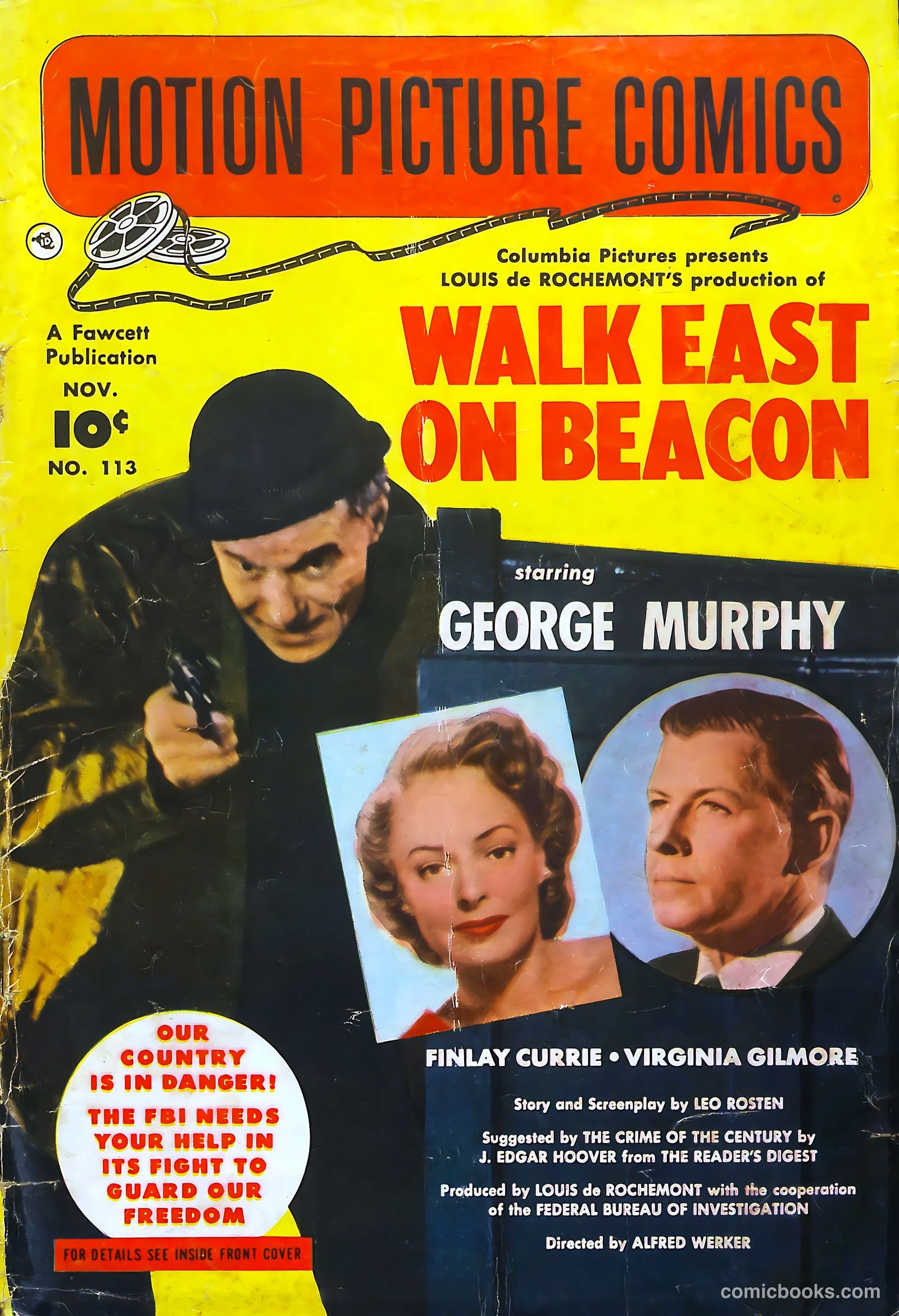 Motion Picture Comics 113 Walk East on Beacon #1 — page 1 of 36