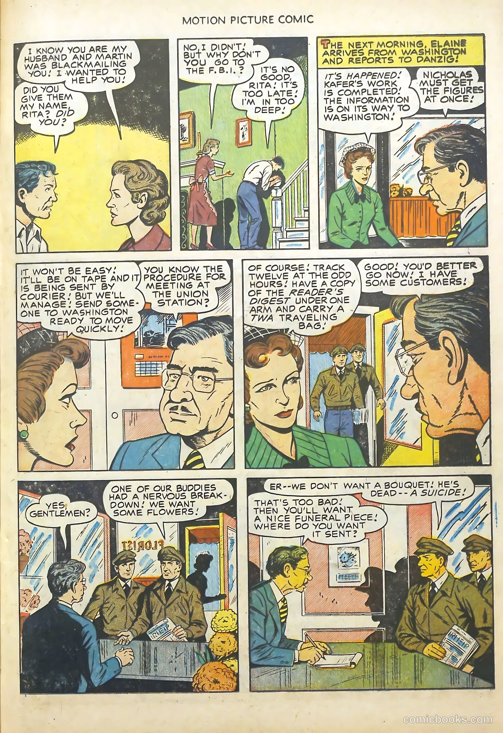 Motion Picture Comics 113 Walk East on Beacon #1 — page 23 of 36