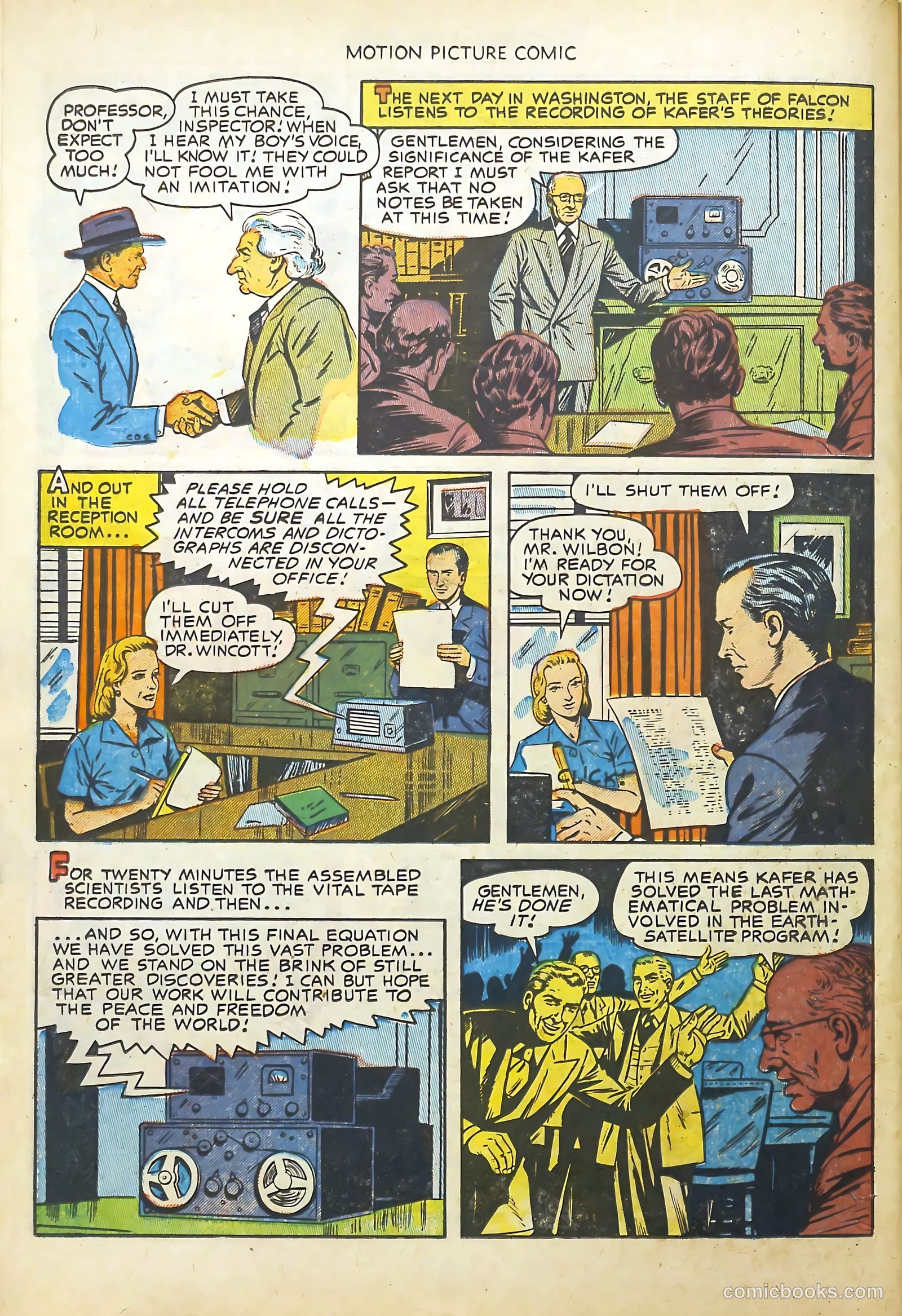 Motion Picture Comics 113 Walk East on Beacon #1 — page 26 of 36