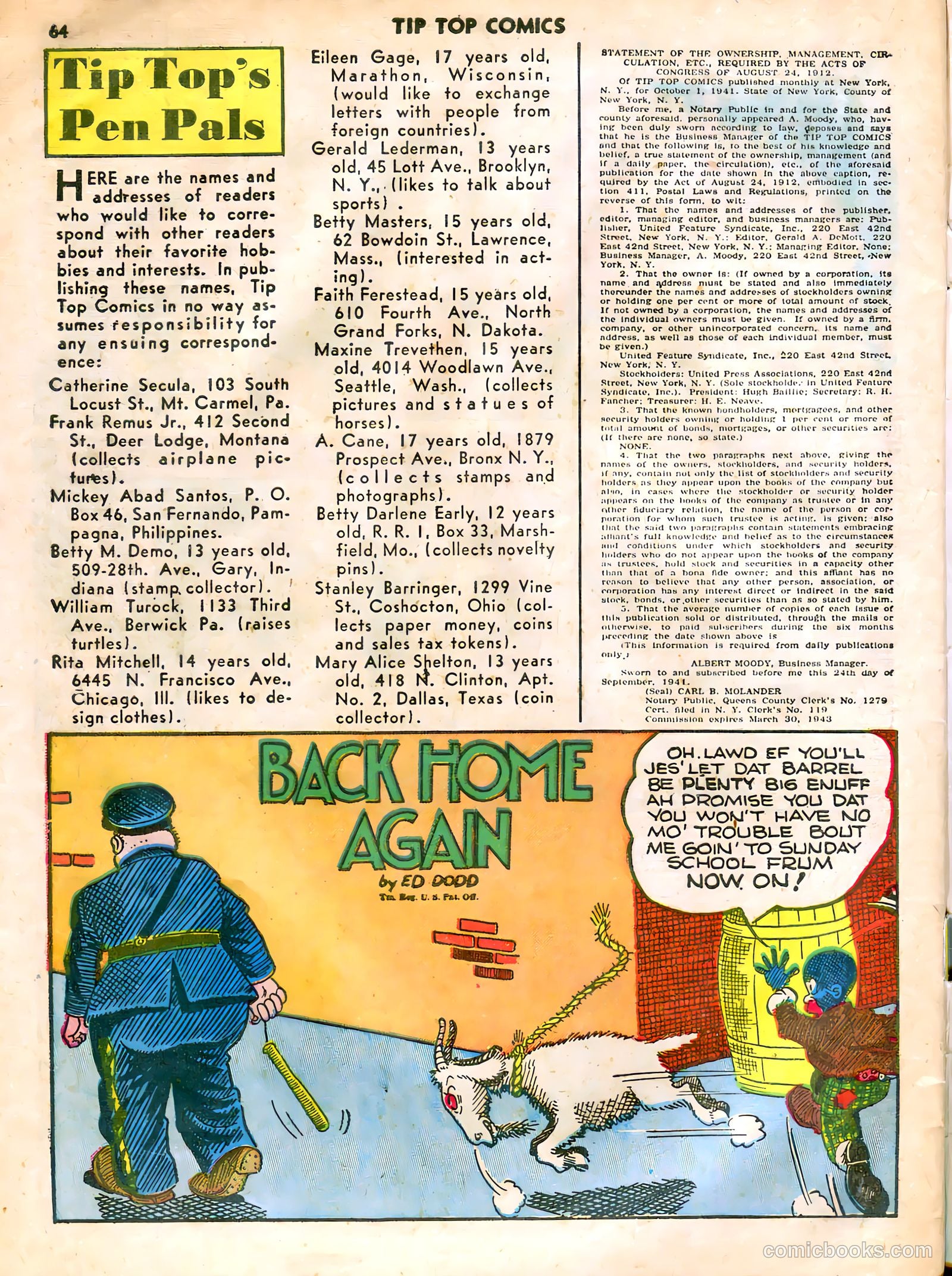 Tip Top Comics #69 — page 59 of 61