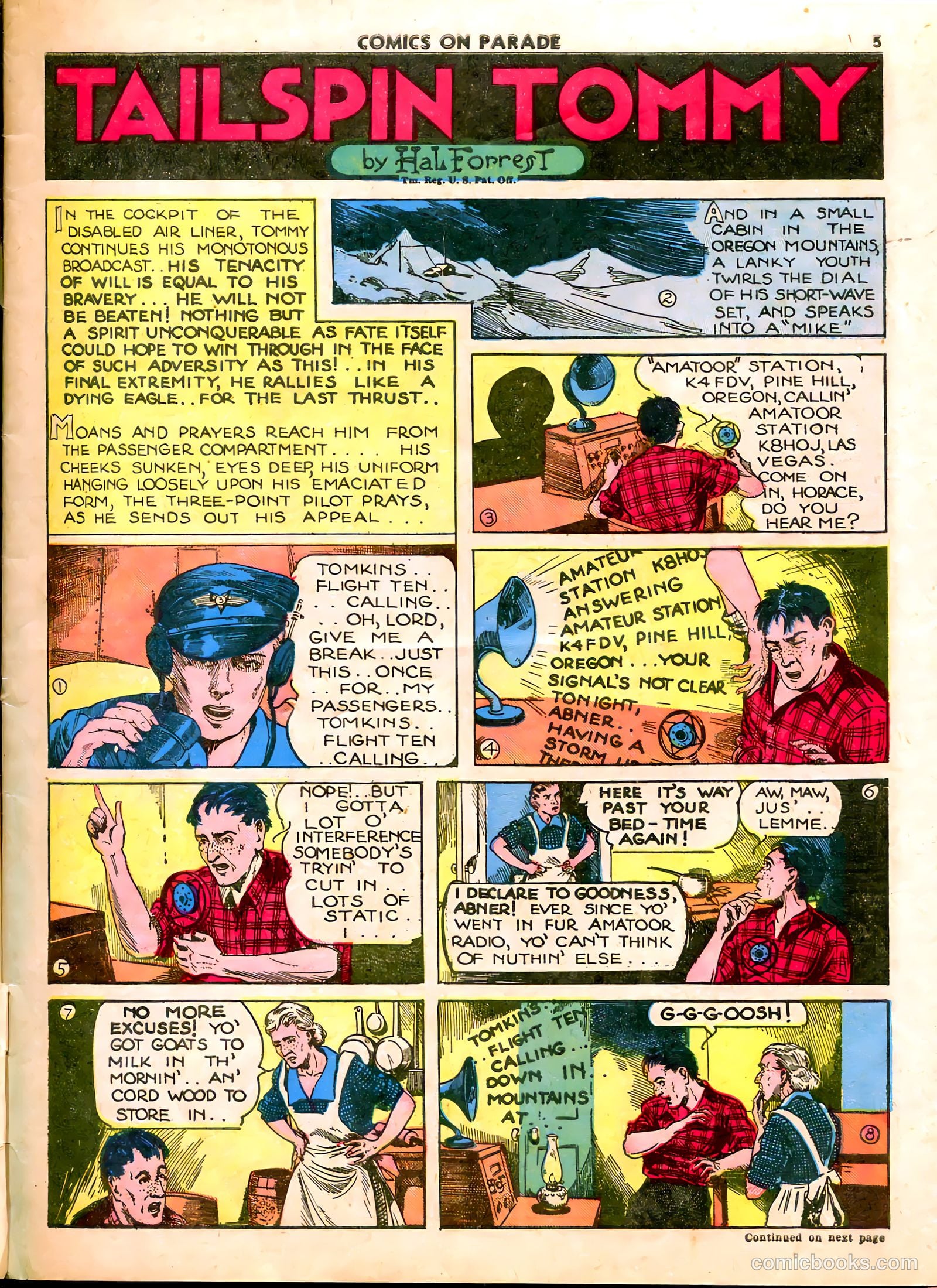Comics on Parade #24 — page 7 of 54