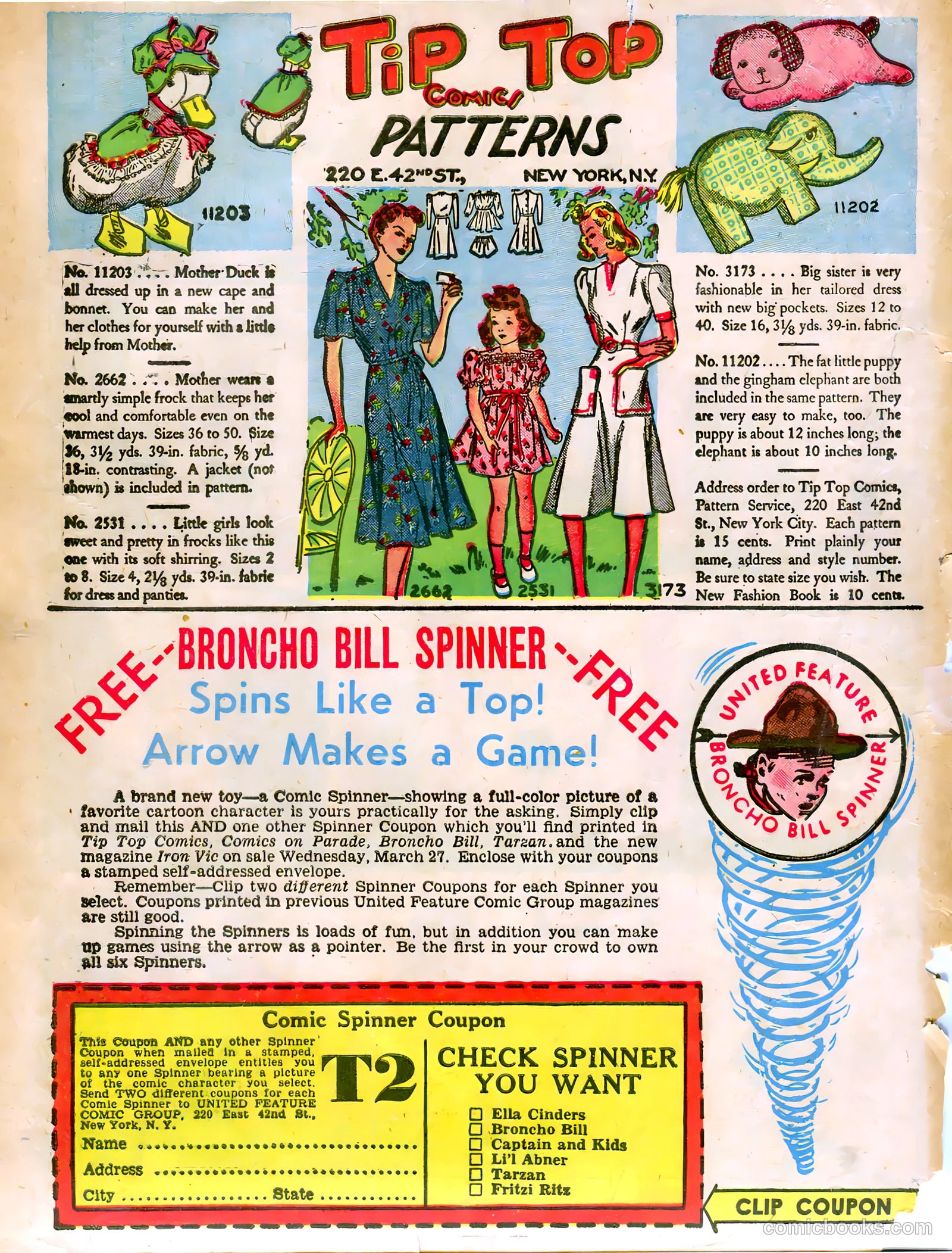 Tip Top Comics #49 — page 53 of 53