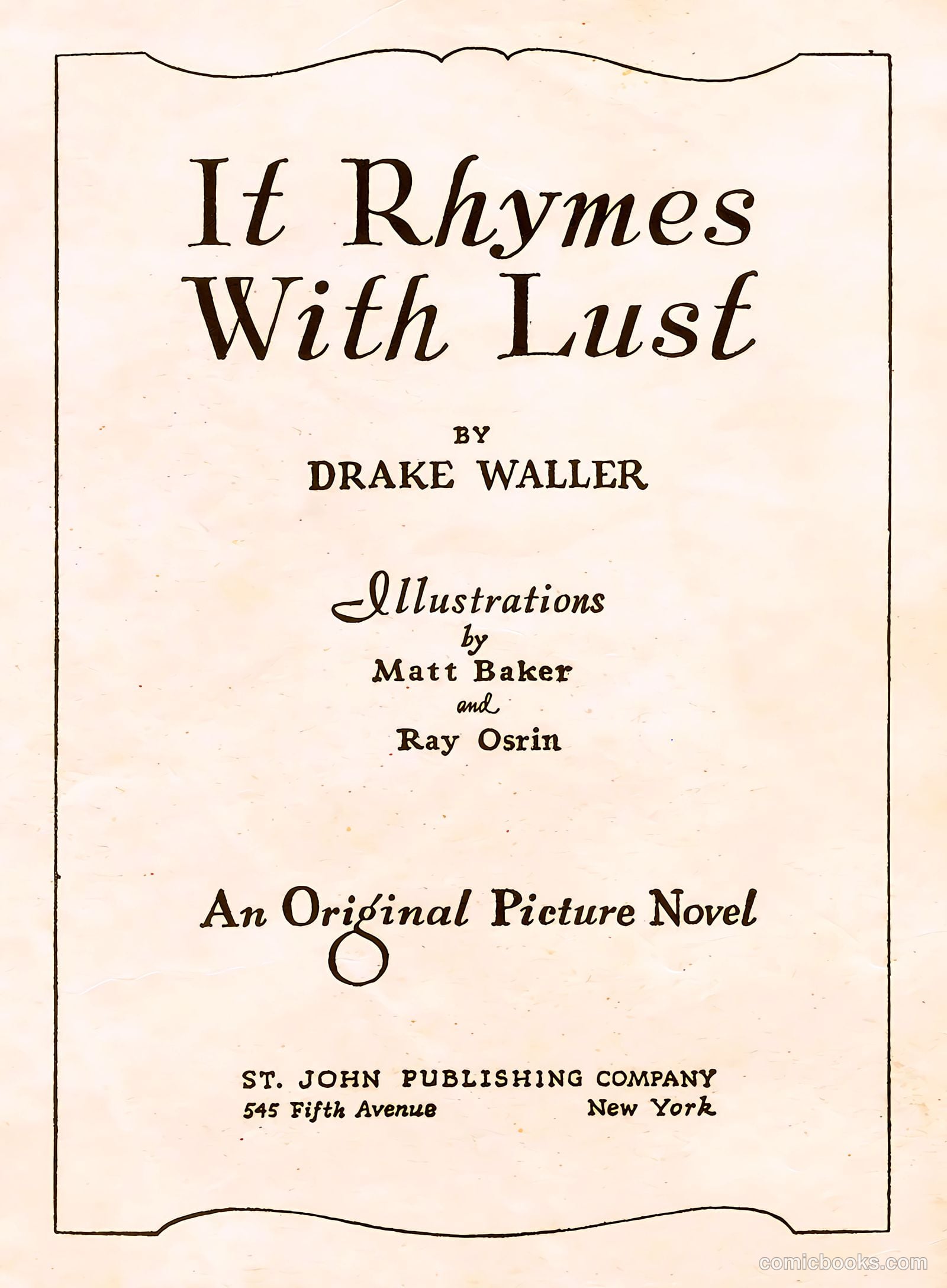 It Rhymes with Lust #1 — page 1 of 131