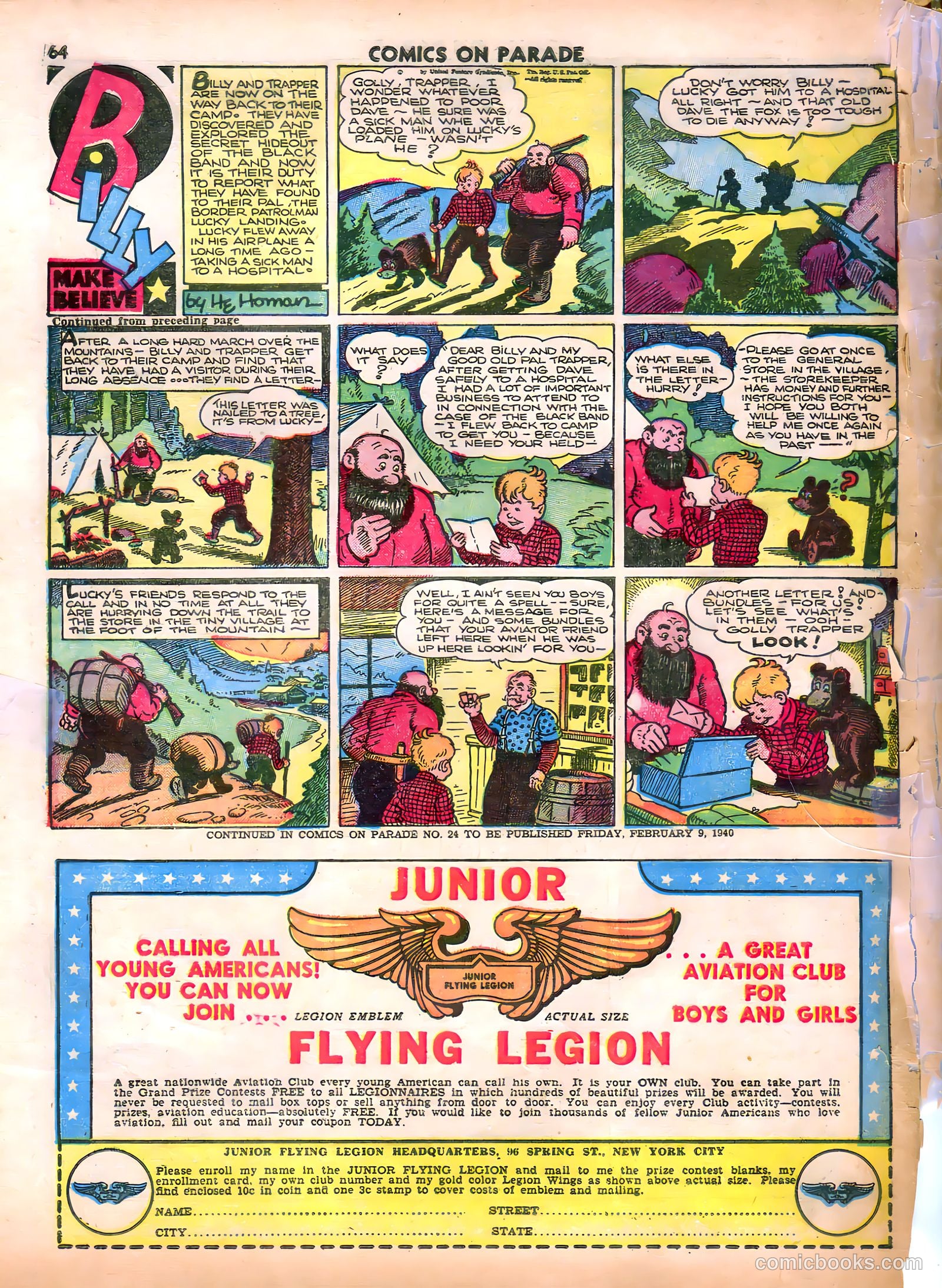Comics on Parade #23 — page 54 of 56