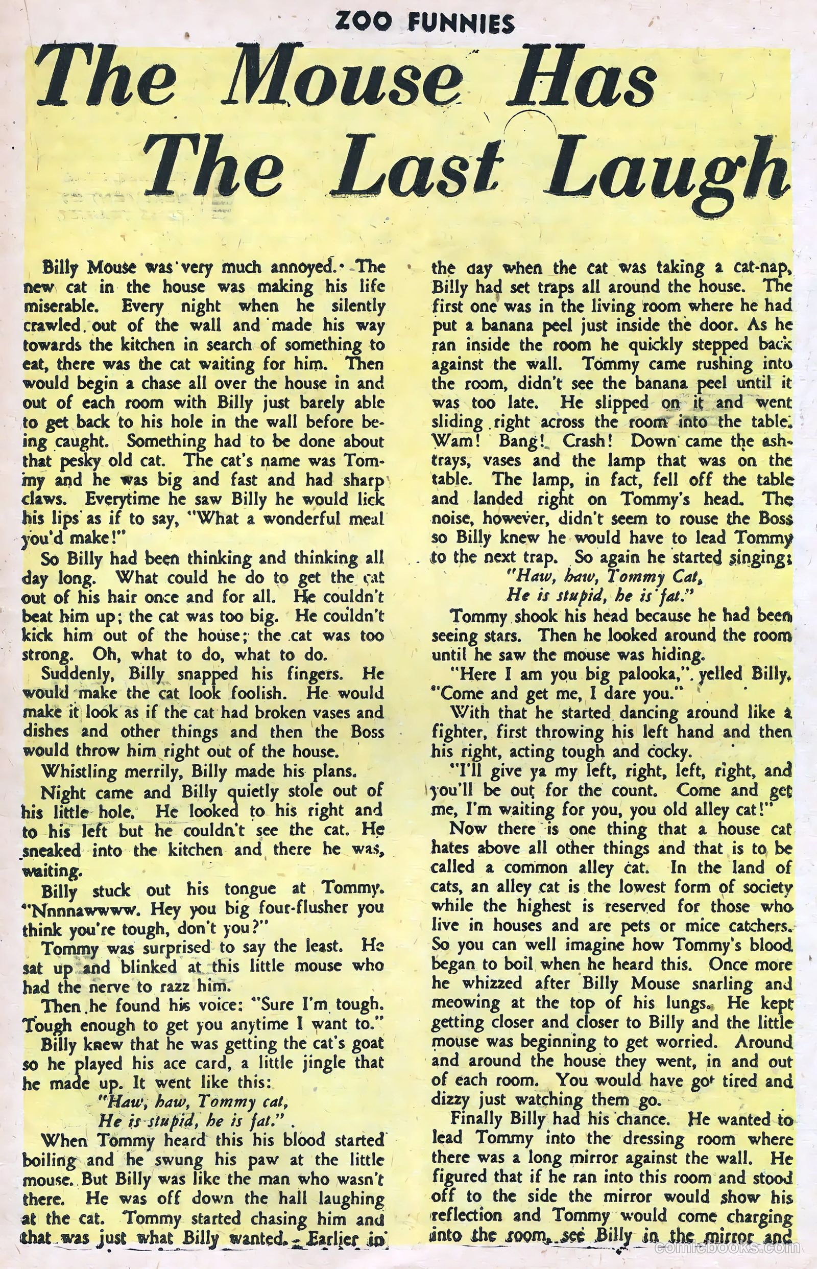Zoo Funnies v1 #10 — page 17 of 36