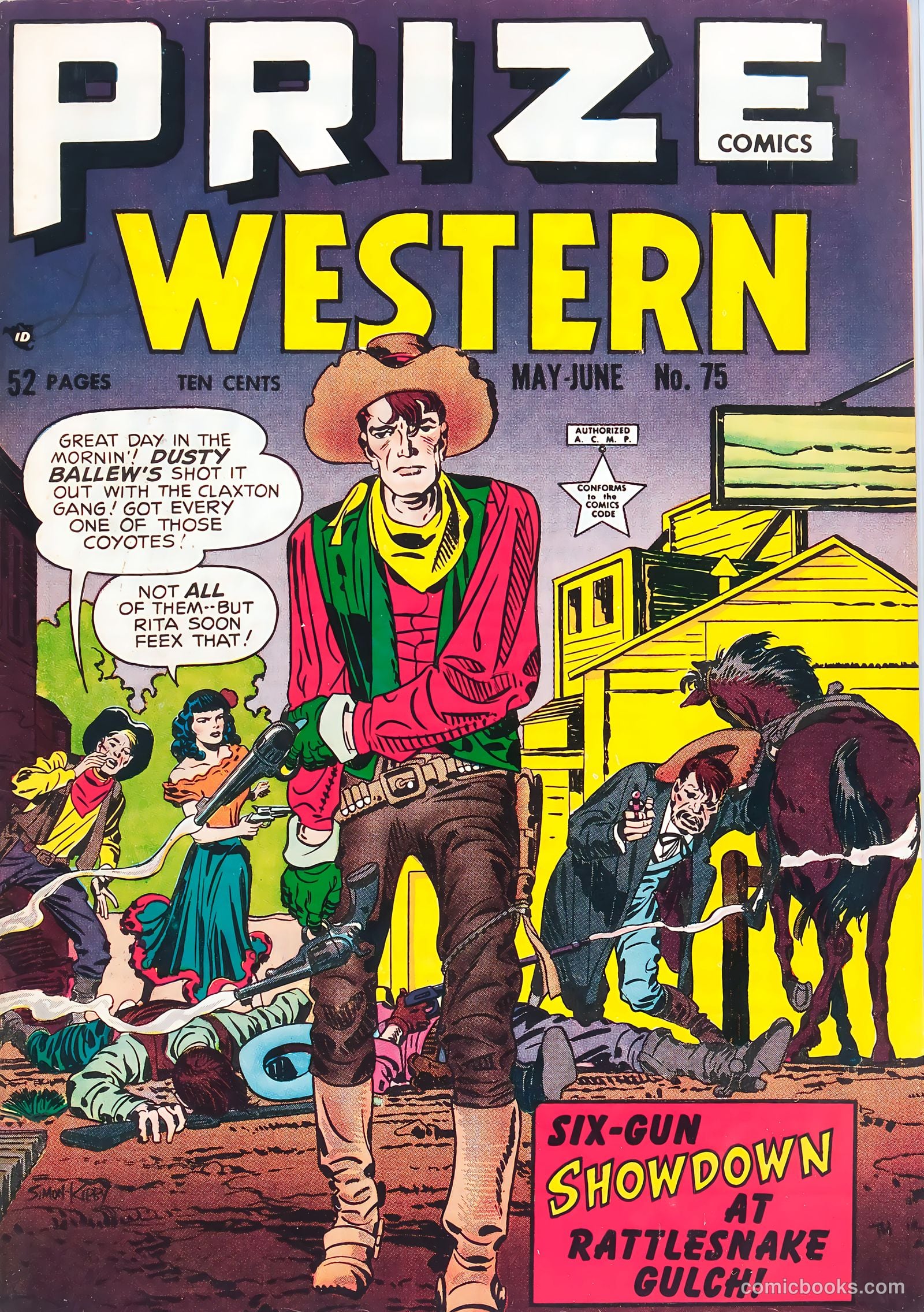 Prize Comics Western #75 — page 1 of 52