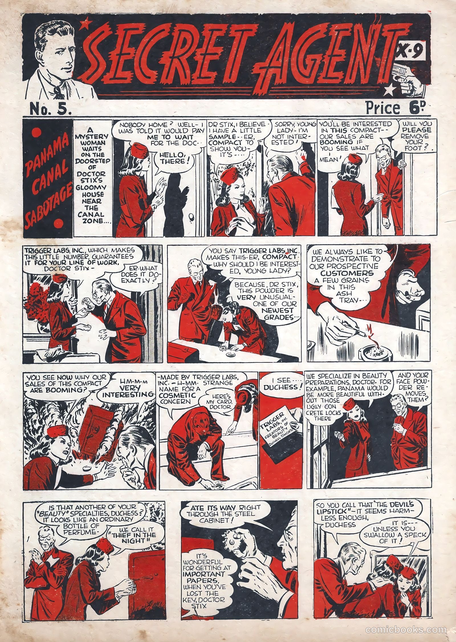 Secret Agent X-9 #5 — page 1 of 16