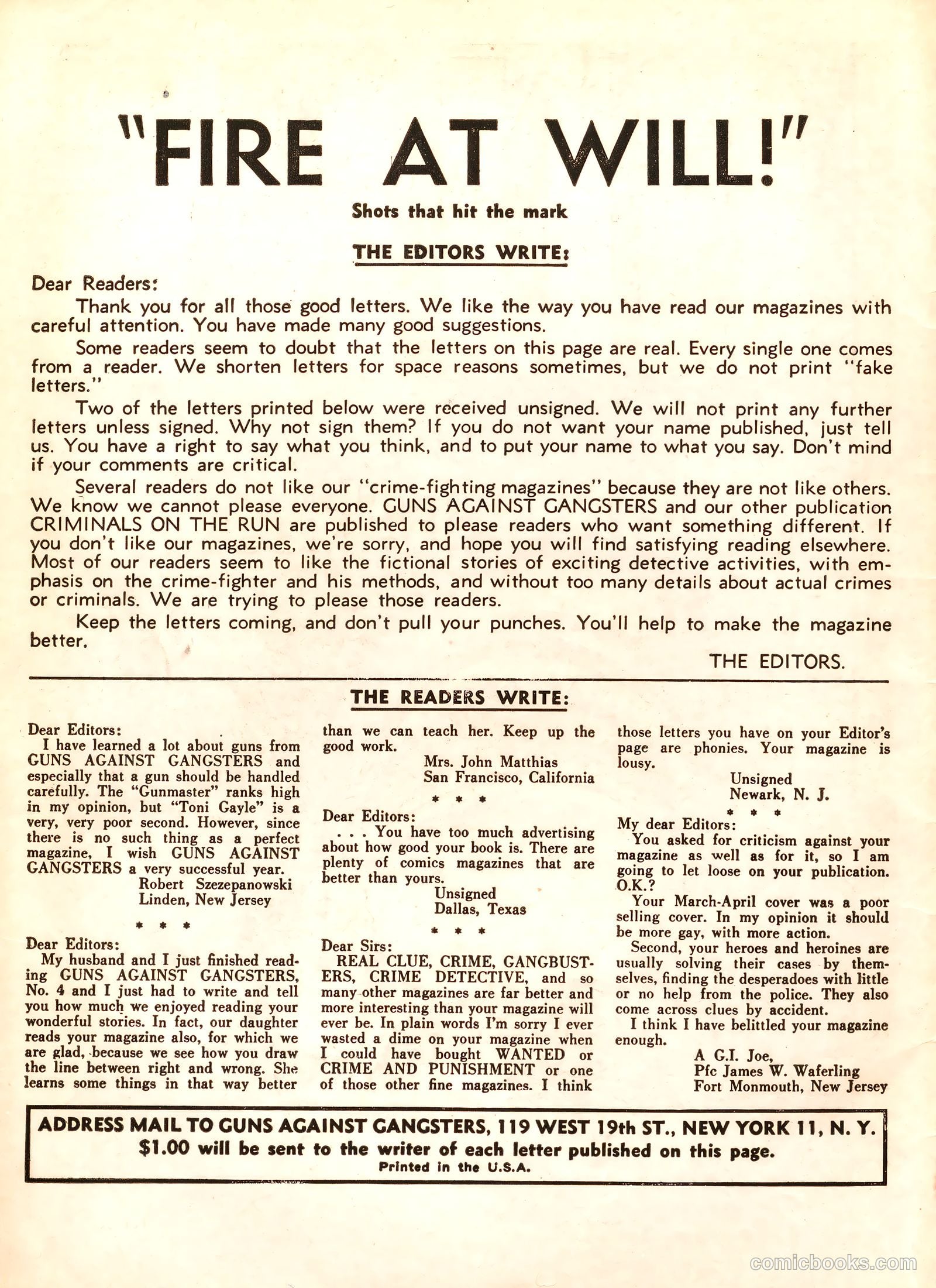 Guns Against Gangsters #6 — page 2 of 36