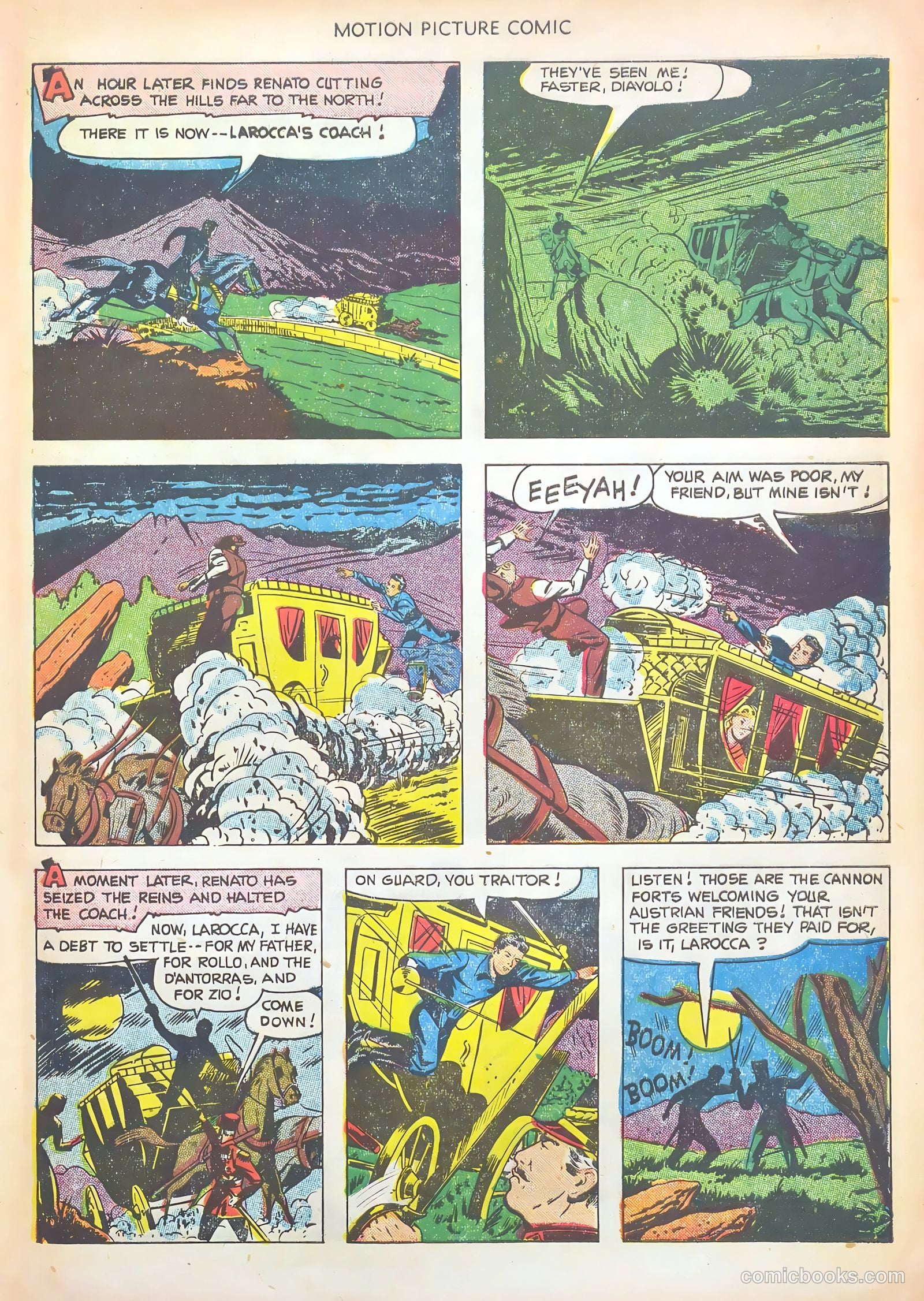 Motion Picture Comics 106 The Texas Rangers #1 — page 33 of 36