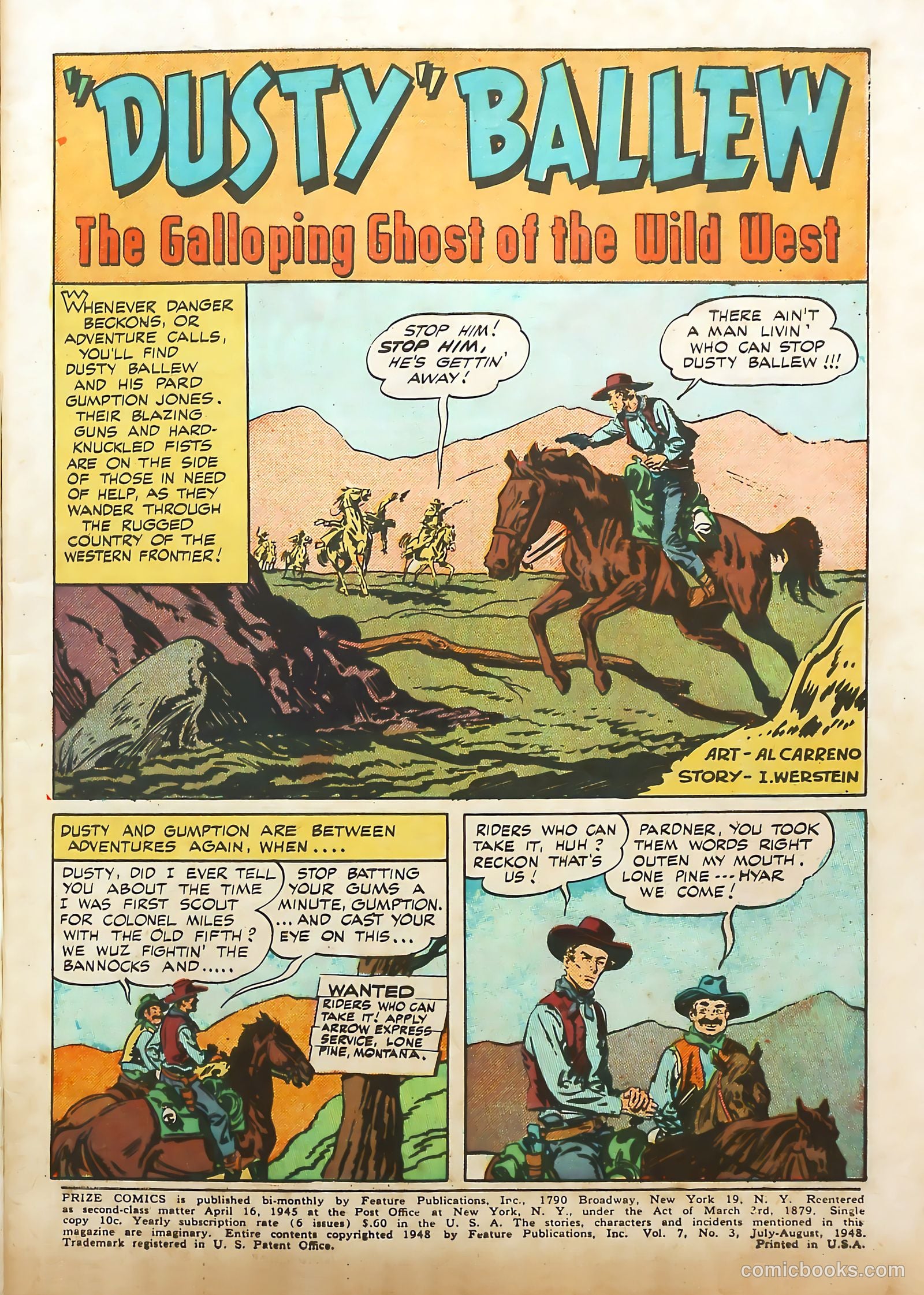Prize Comics Western #70 — page 3 of 52