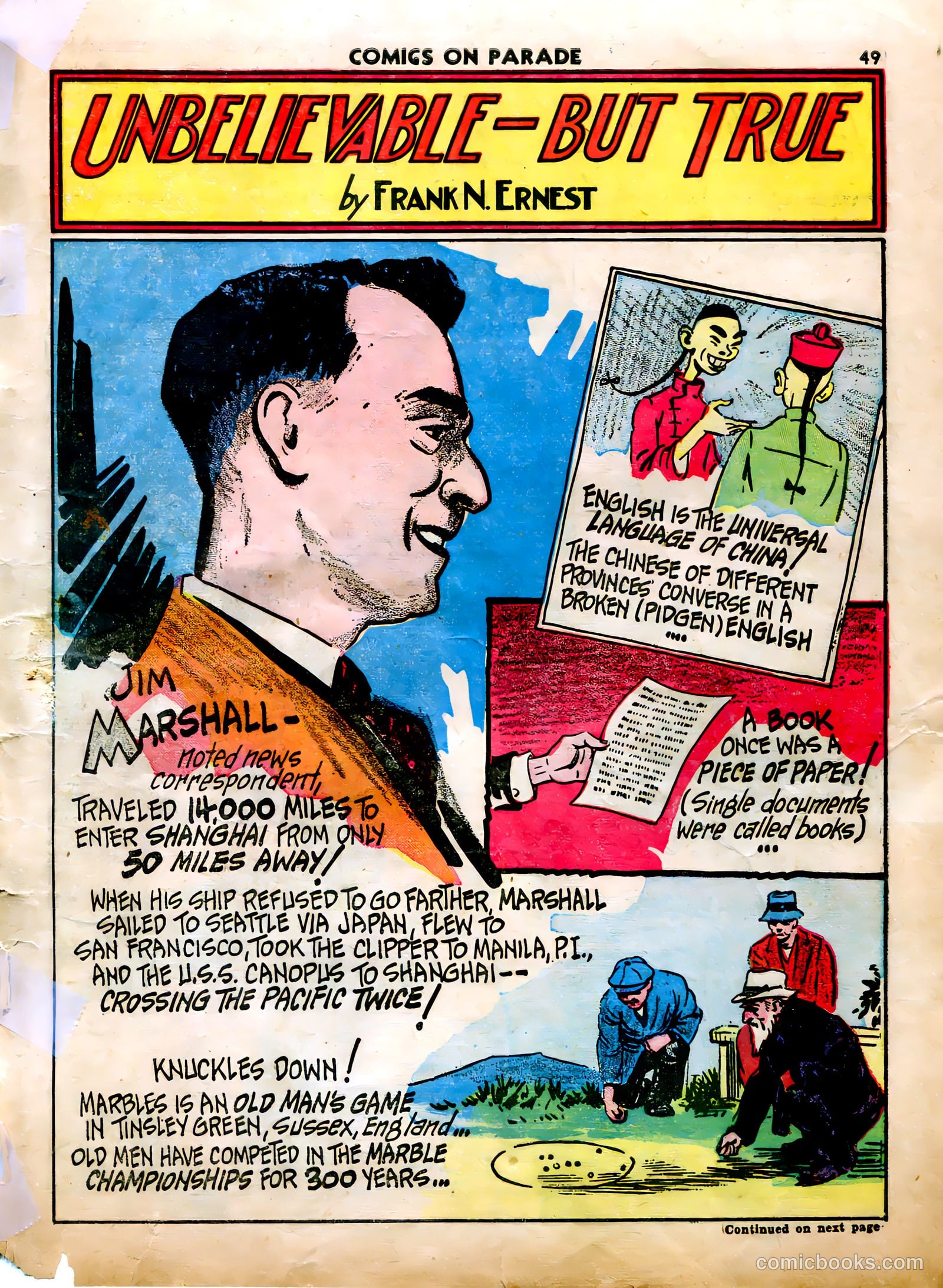 Comics on Parade #22 — page 40 of 52