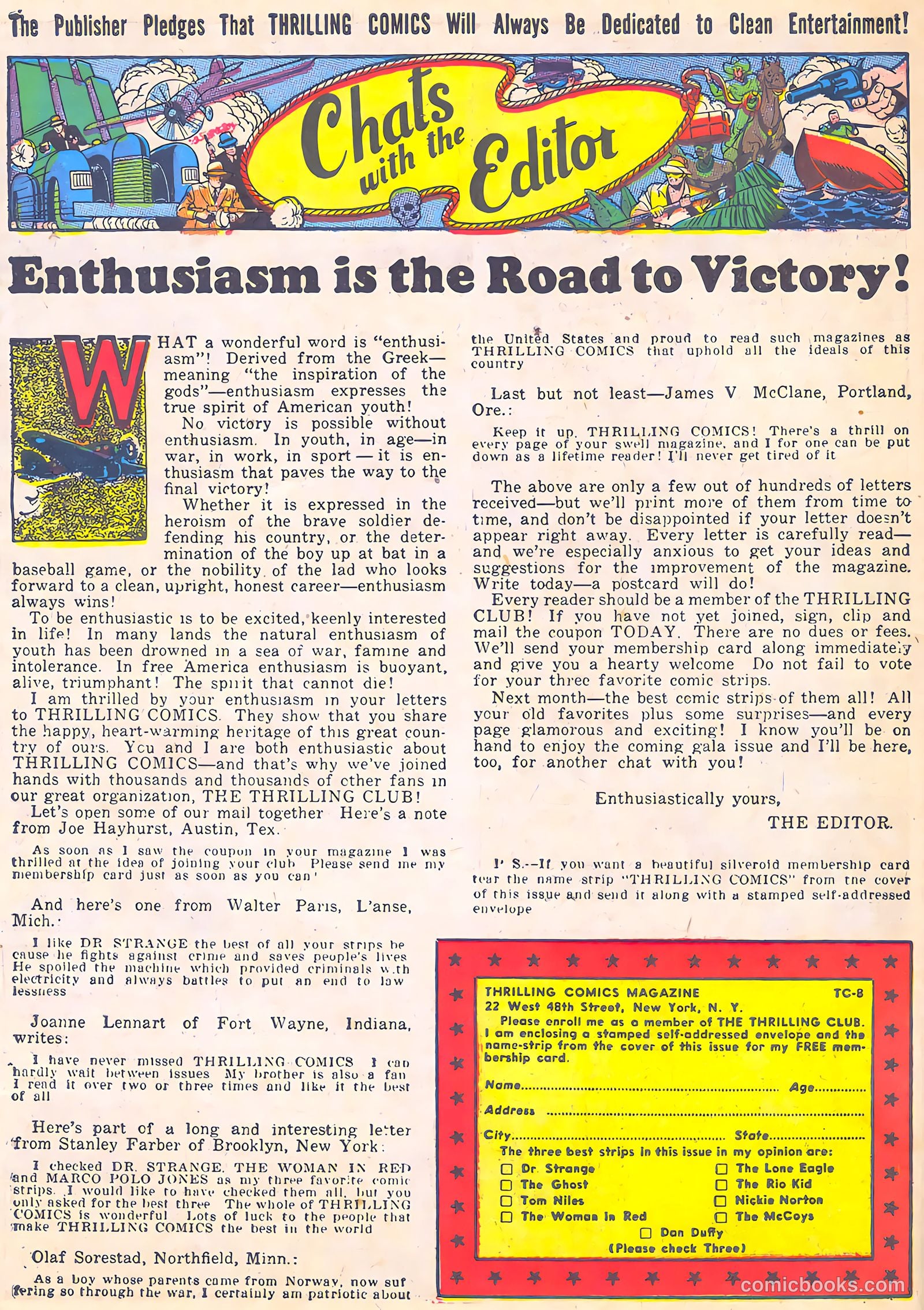 Thrilling Comics #8 — page 64 of 68