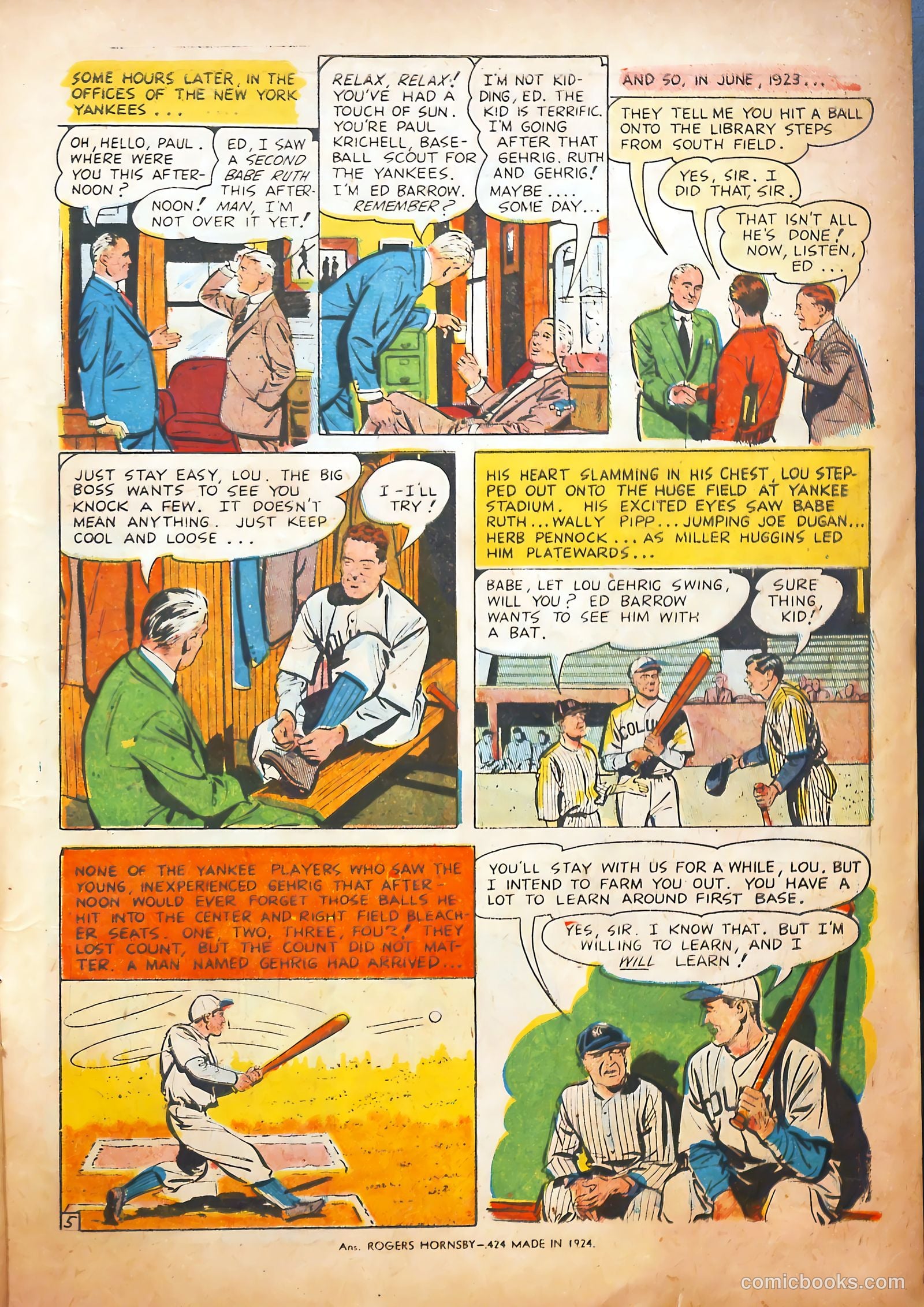 Pride of the Yankees #1 — page 7 of 36