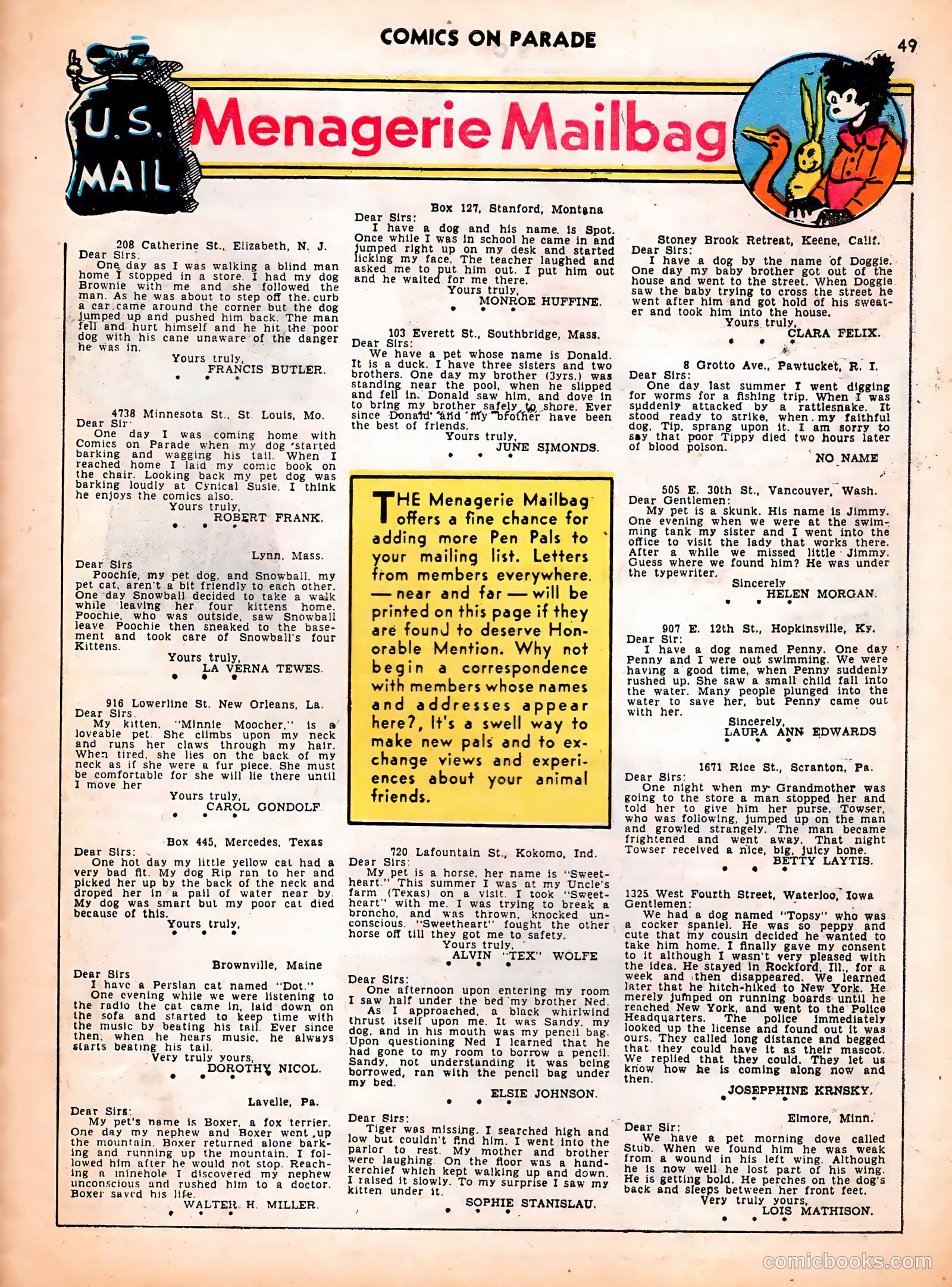Comics on Parade #20 — page 35 of 46