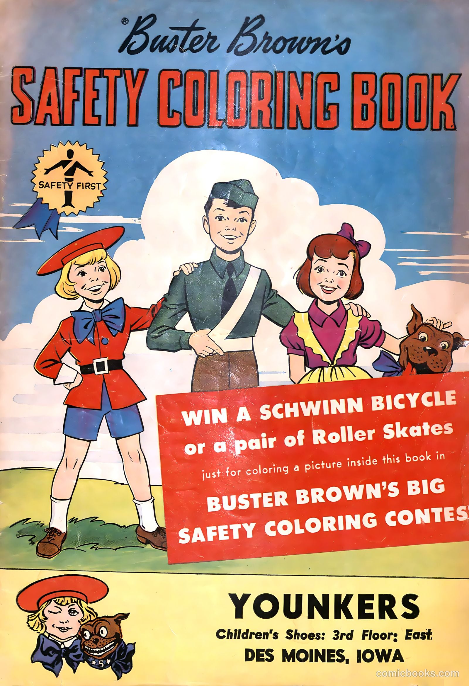 Buster Brown's Safety Coloring Book #1 — page 1 of 21