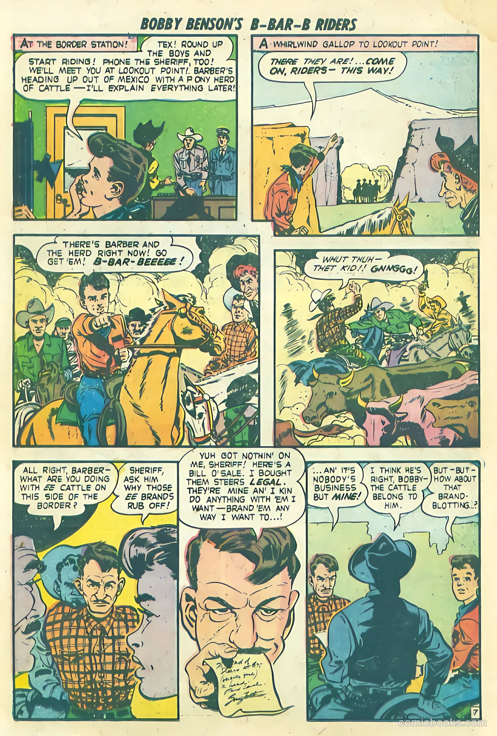 Bobby Benson's B-Bar-B Riders #13 — page 32 of 36