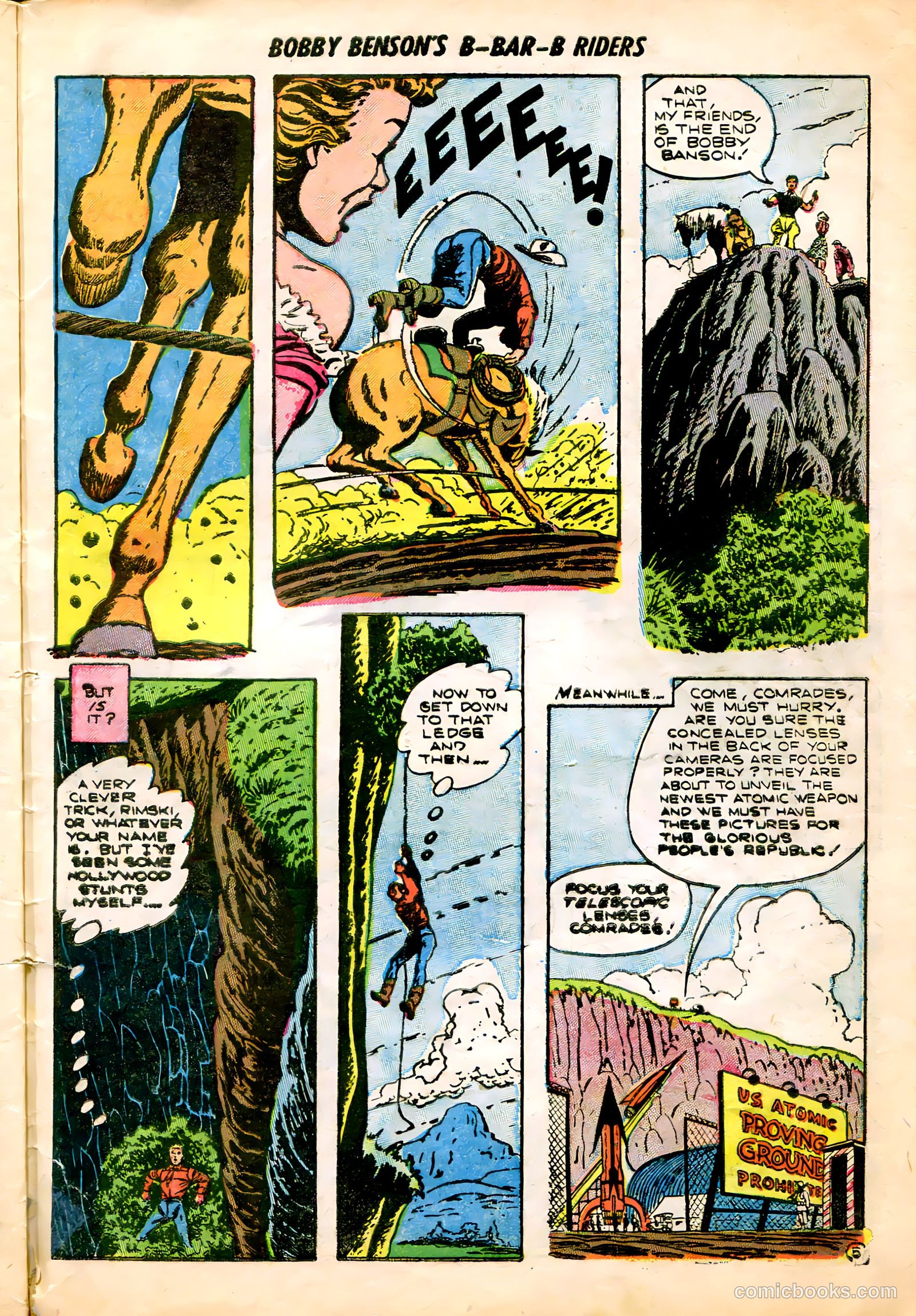 Bobby Benson's B-Bar-B Riders #20 — page 31 of 36