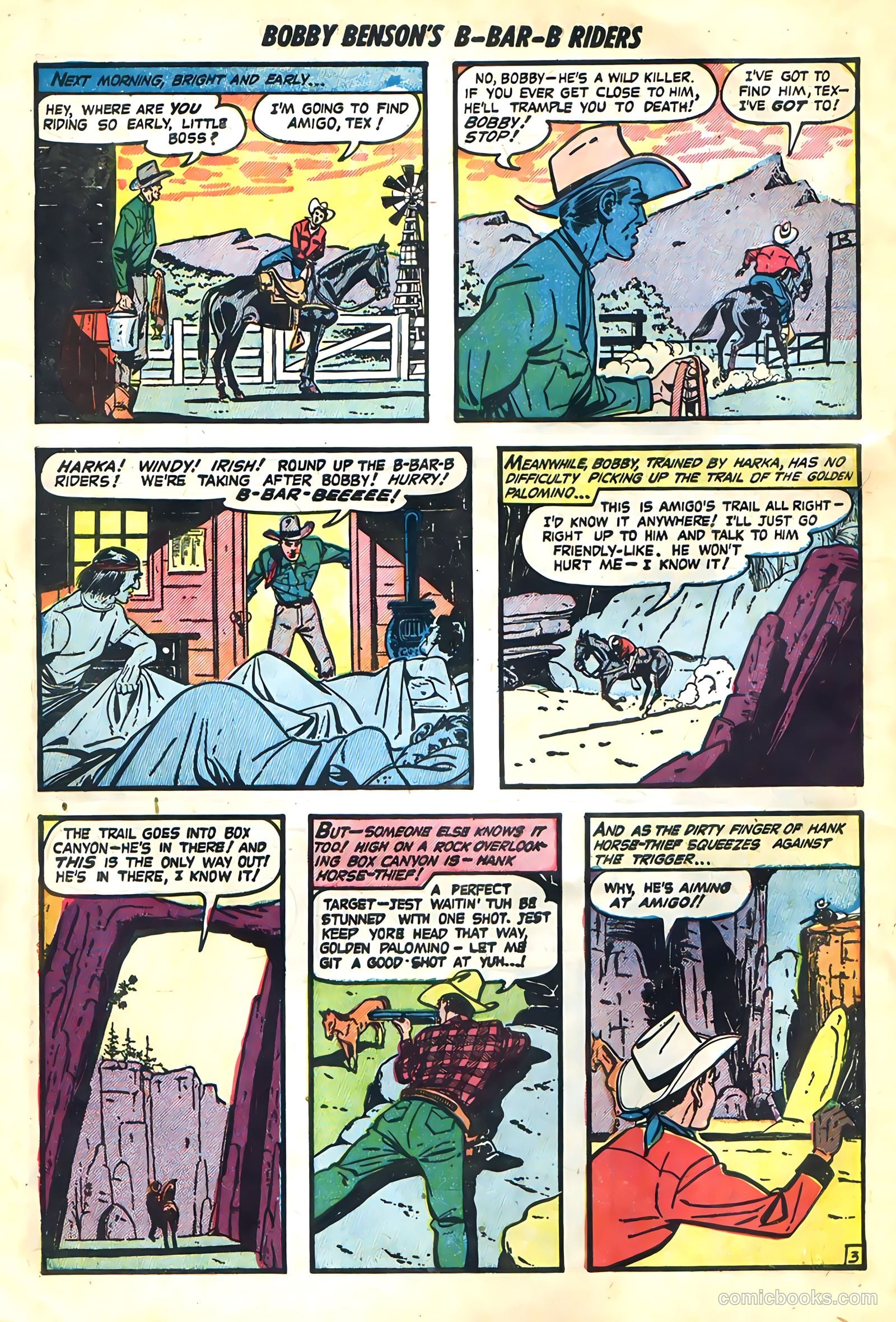 Bobby Benson's B-Bar-B Riders #3 — page 22 of 36