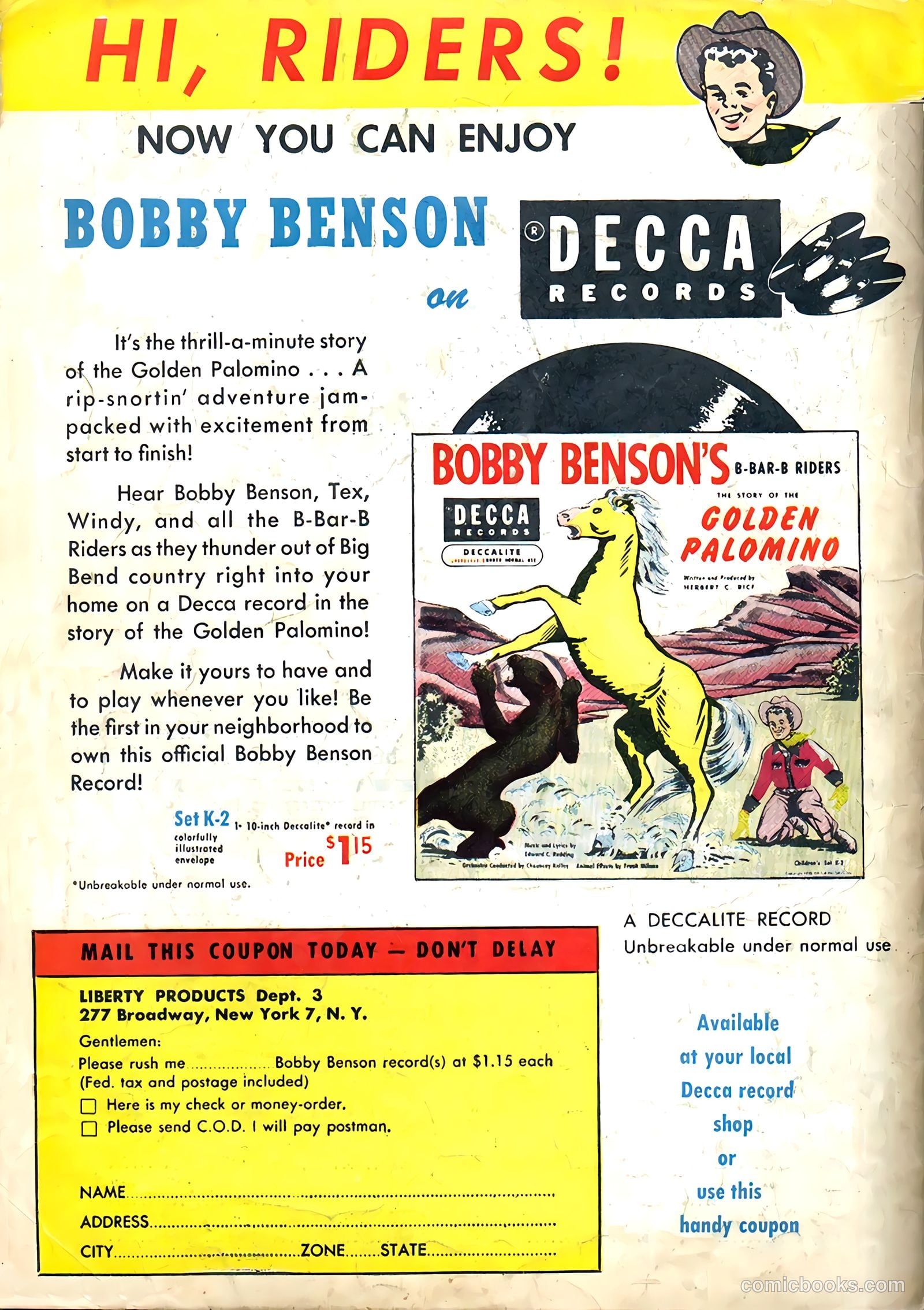 Bobby Benson's B-Bar-B Riders #3 — page 36 of 36