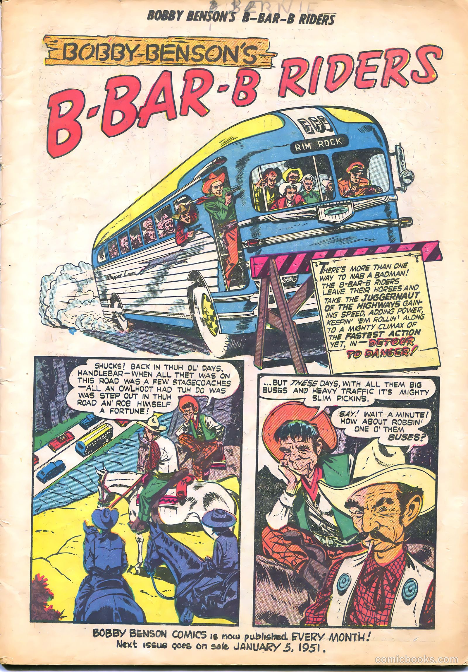 Bobby Benson's B-Bar-B Riders #5 — page 3 of 36