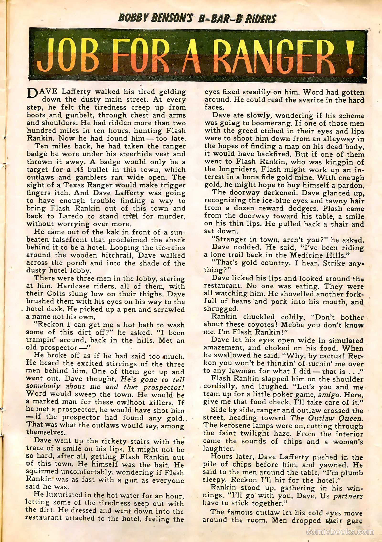 Bobby Benson's B-Bar-B Riders #5 — page 25 of 36