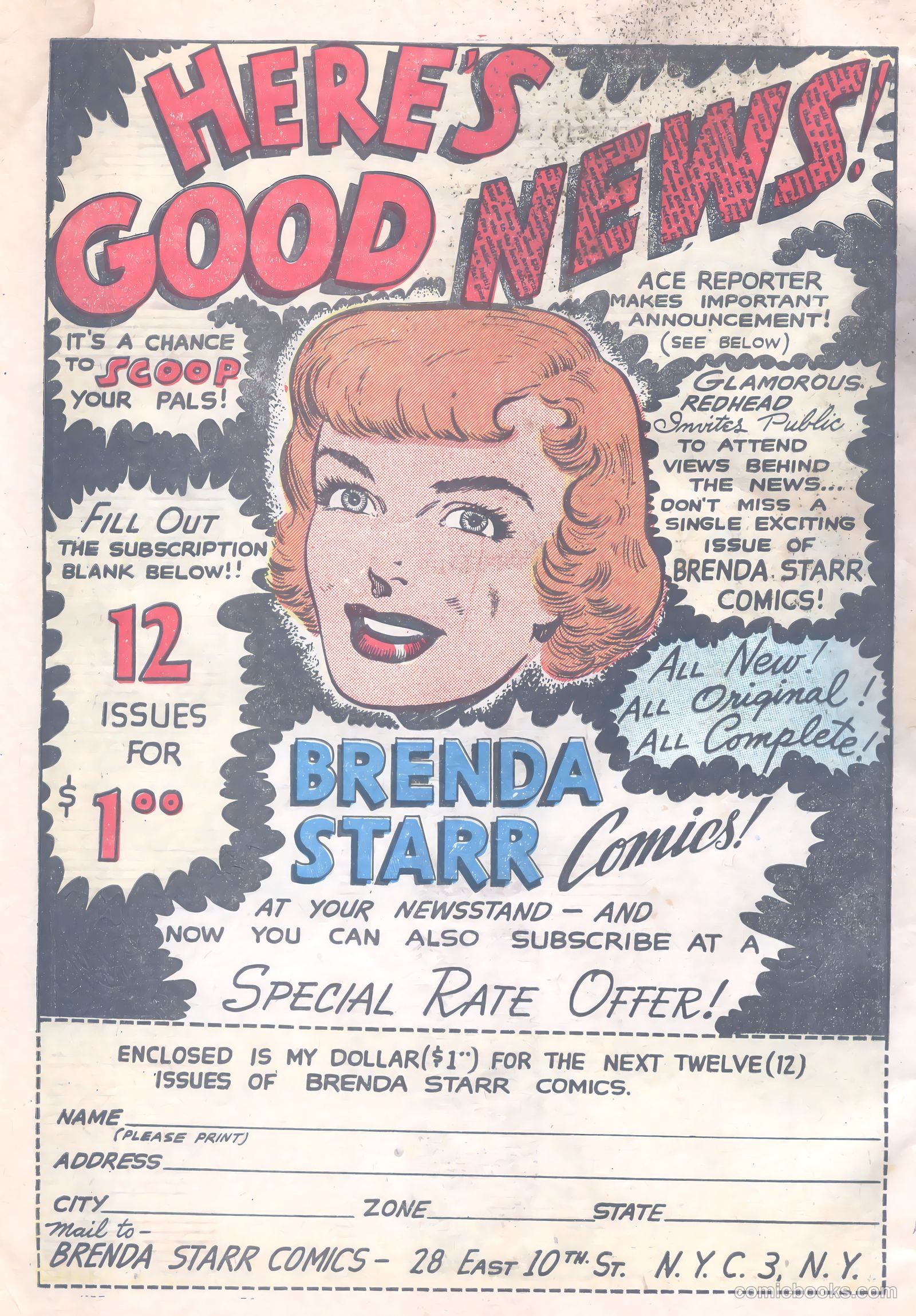 Brenda Starr Comics #11 — page 34 of 36