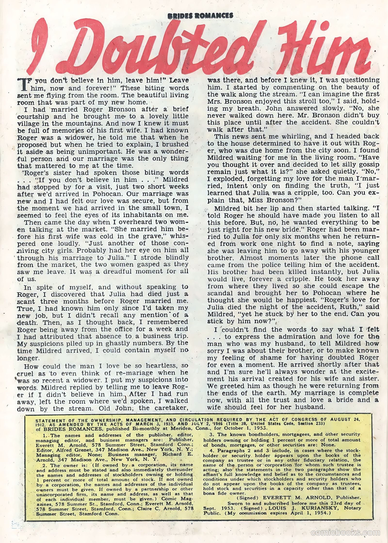 Brides Romances #5 — page 26 of 36