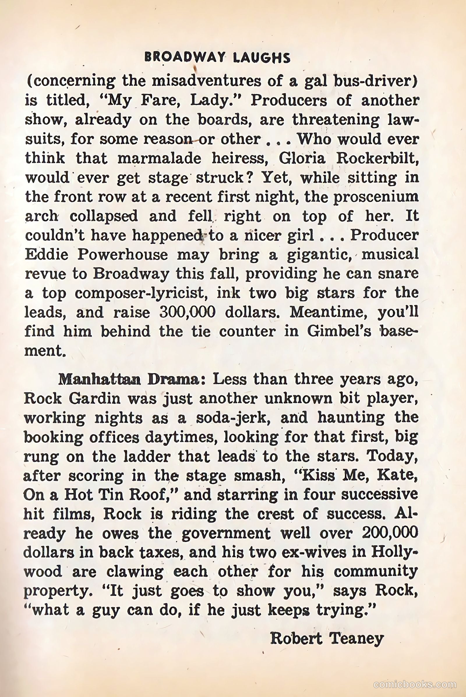 Broadway Laughs #9 — page 23 of 100
