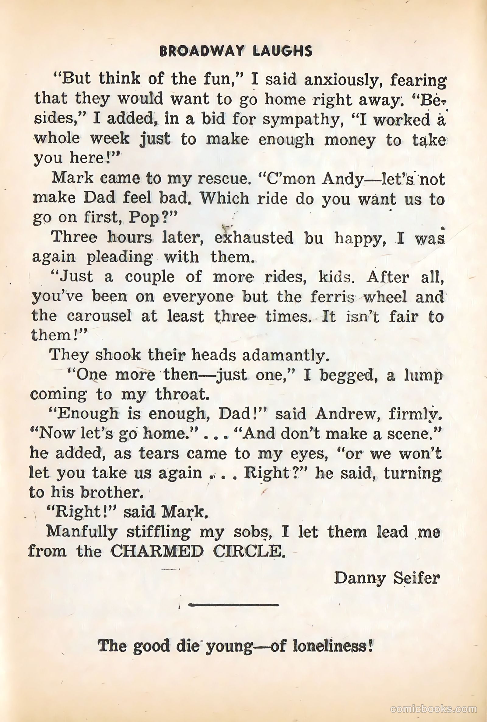 Broadway Laughs #9 — page 73 of 100