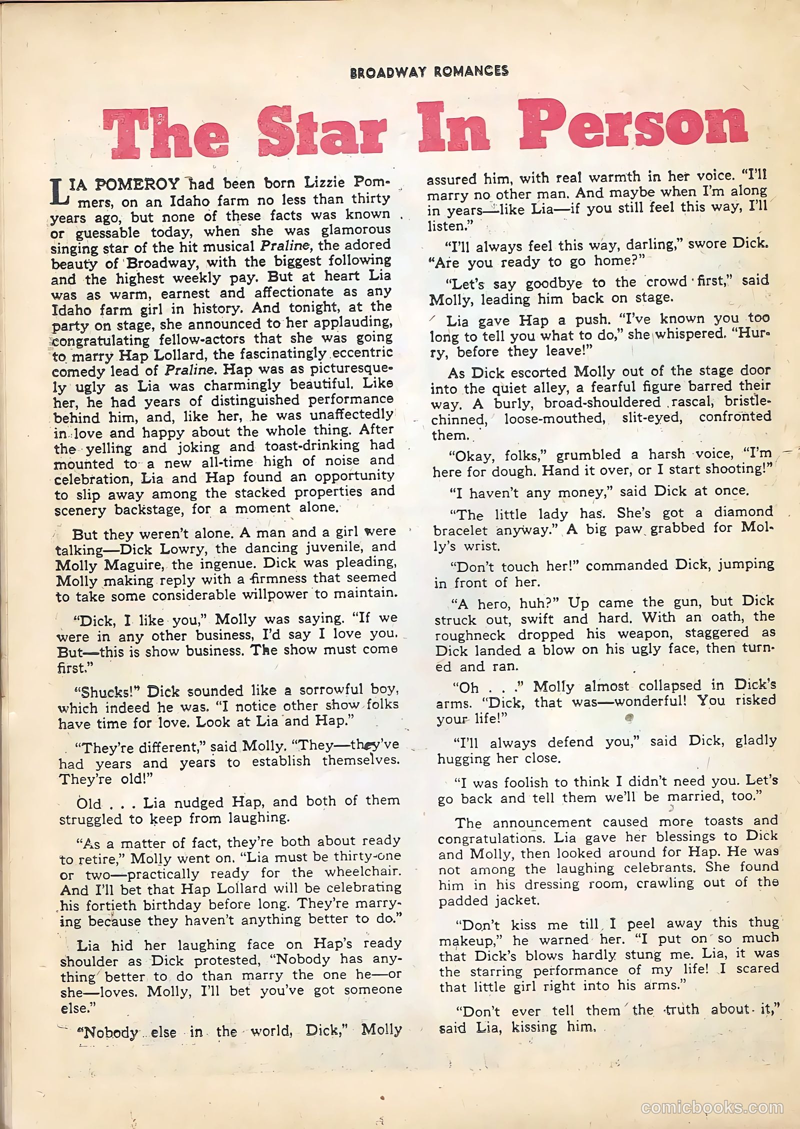 Broadway Romances #4 — page 26 of 36