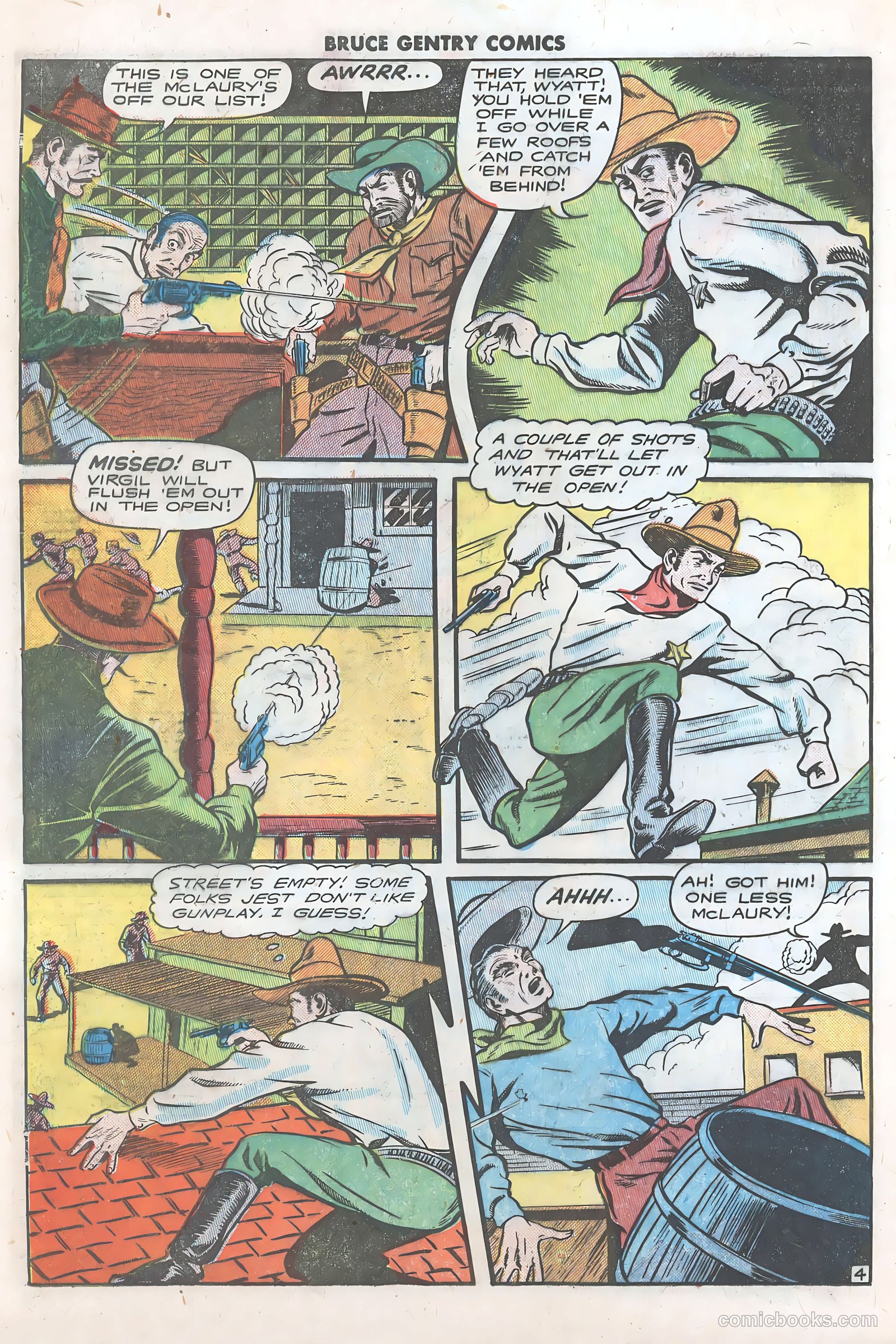 Bruce Gentry Comics #3 — page 32 of 36