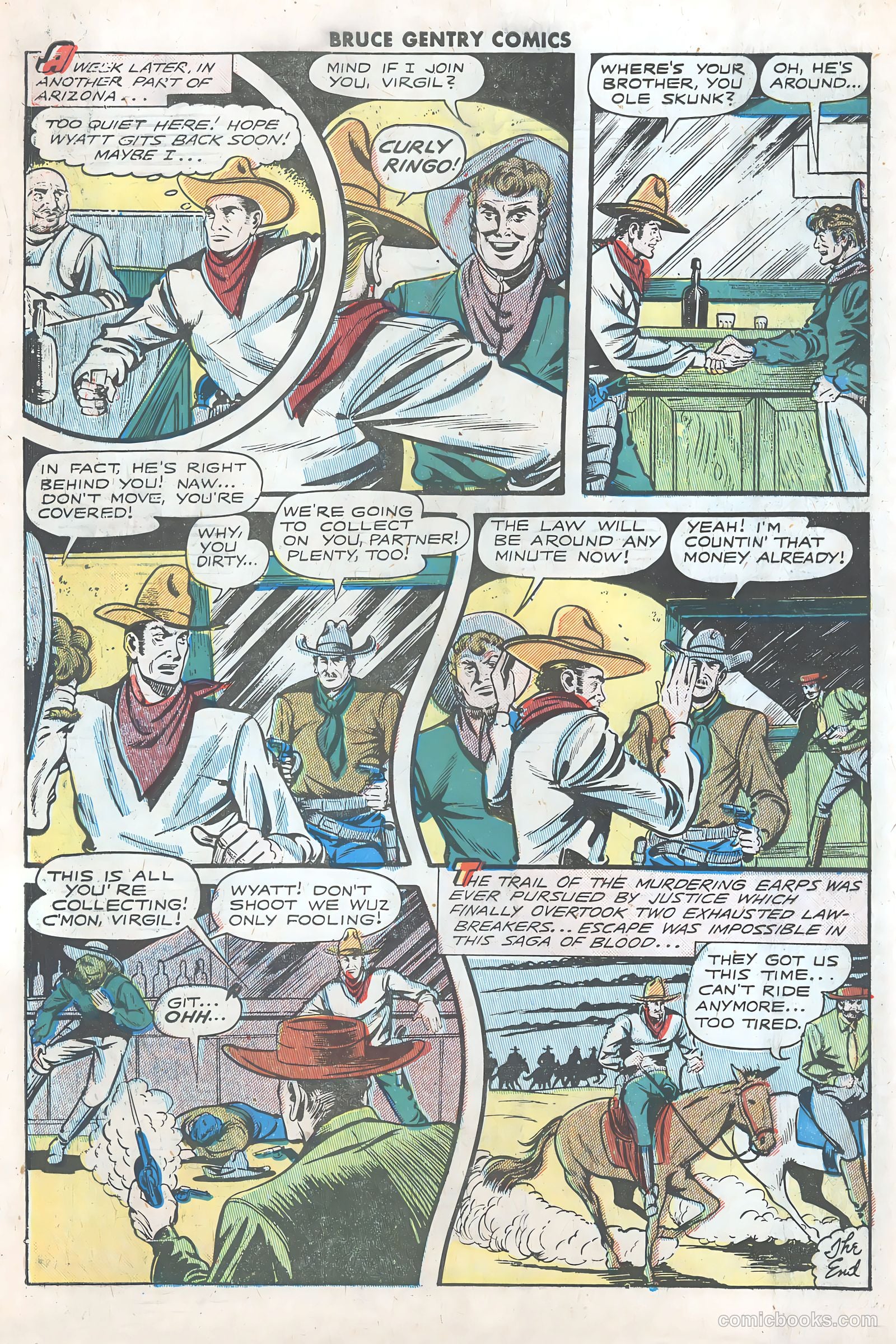 Bruce Gentry Comics #3 — page 34 of 36