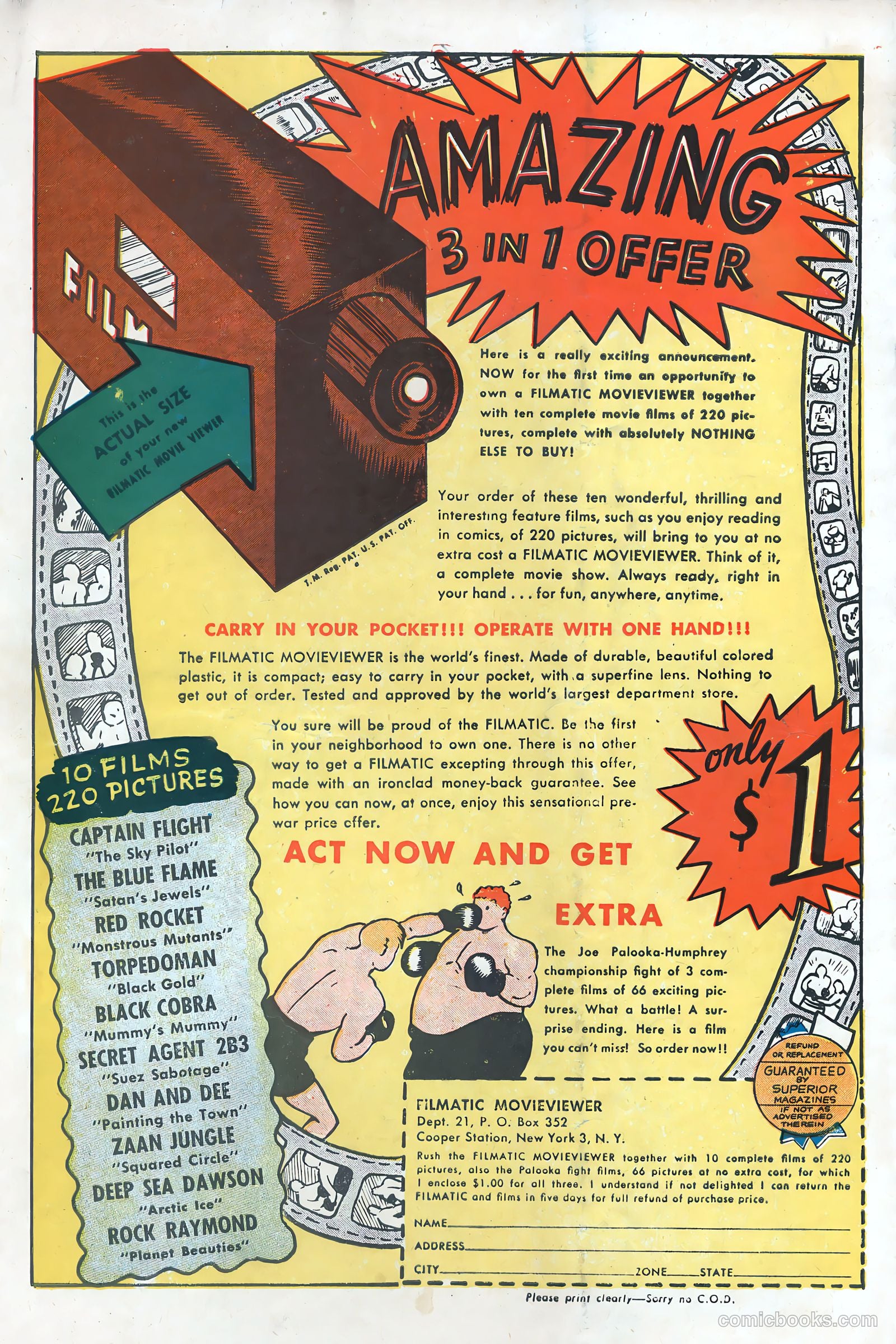 Bruce Gentry Comics #3 — page 36 of 36