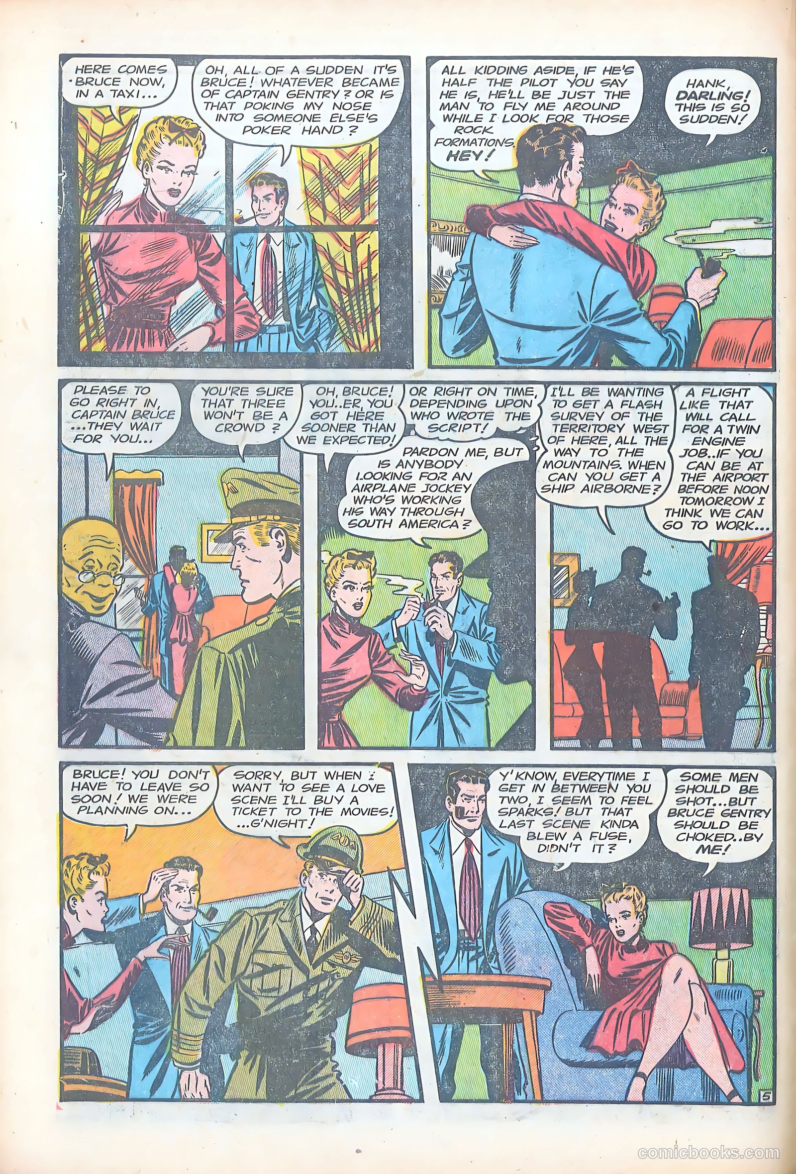 Bruce Gentry Comics #4 — page 16 of 36