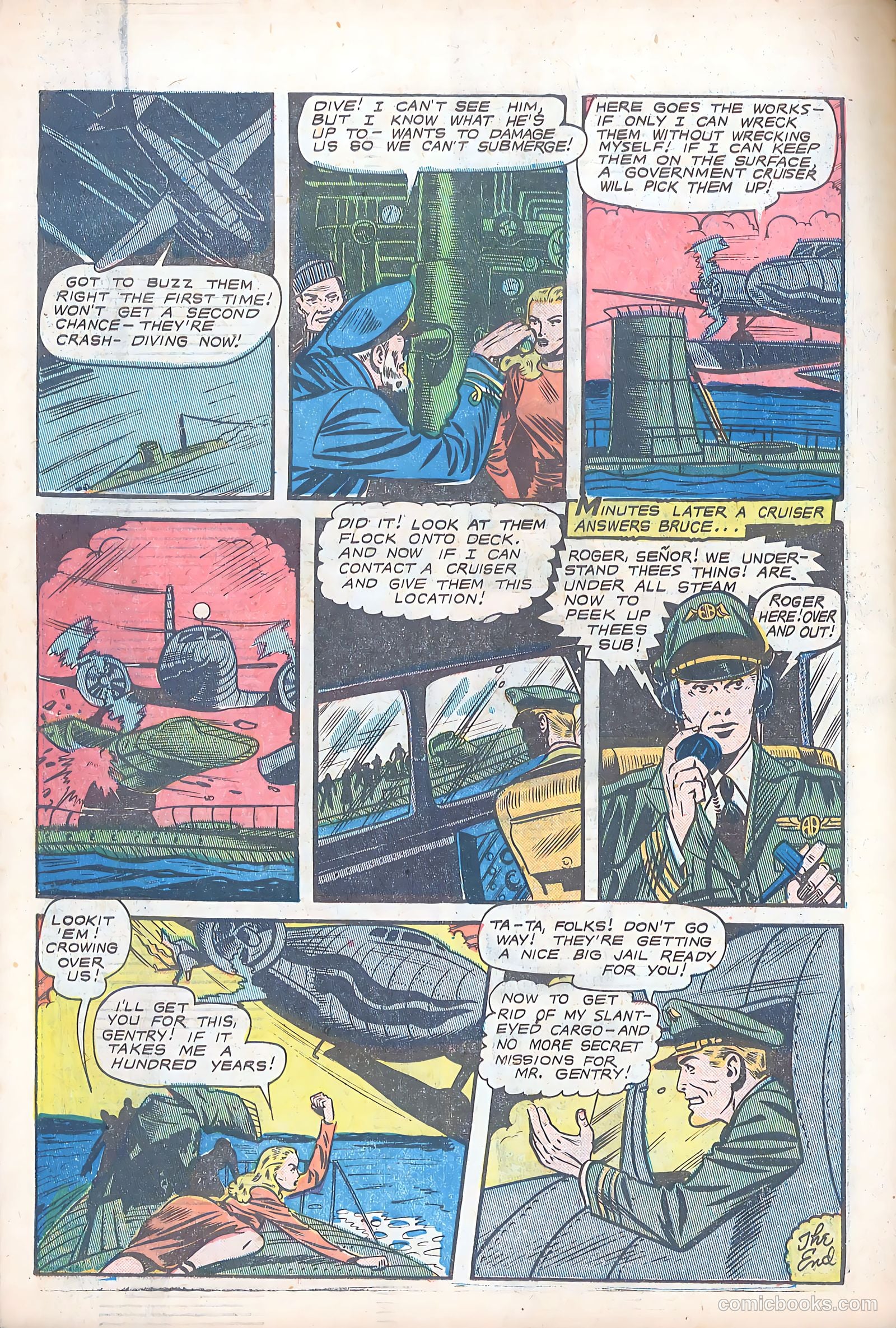 Bruce Gentry Comics #4 — page 34 of 36