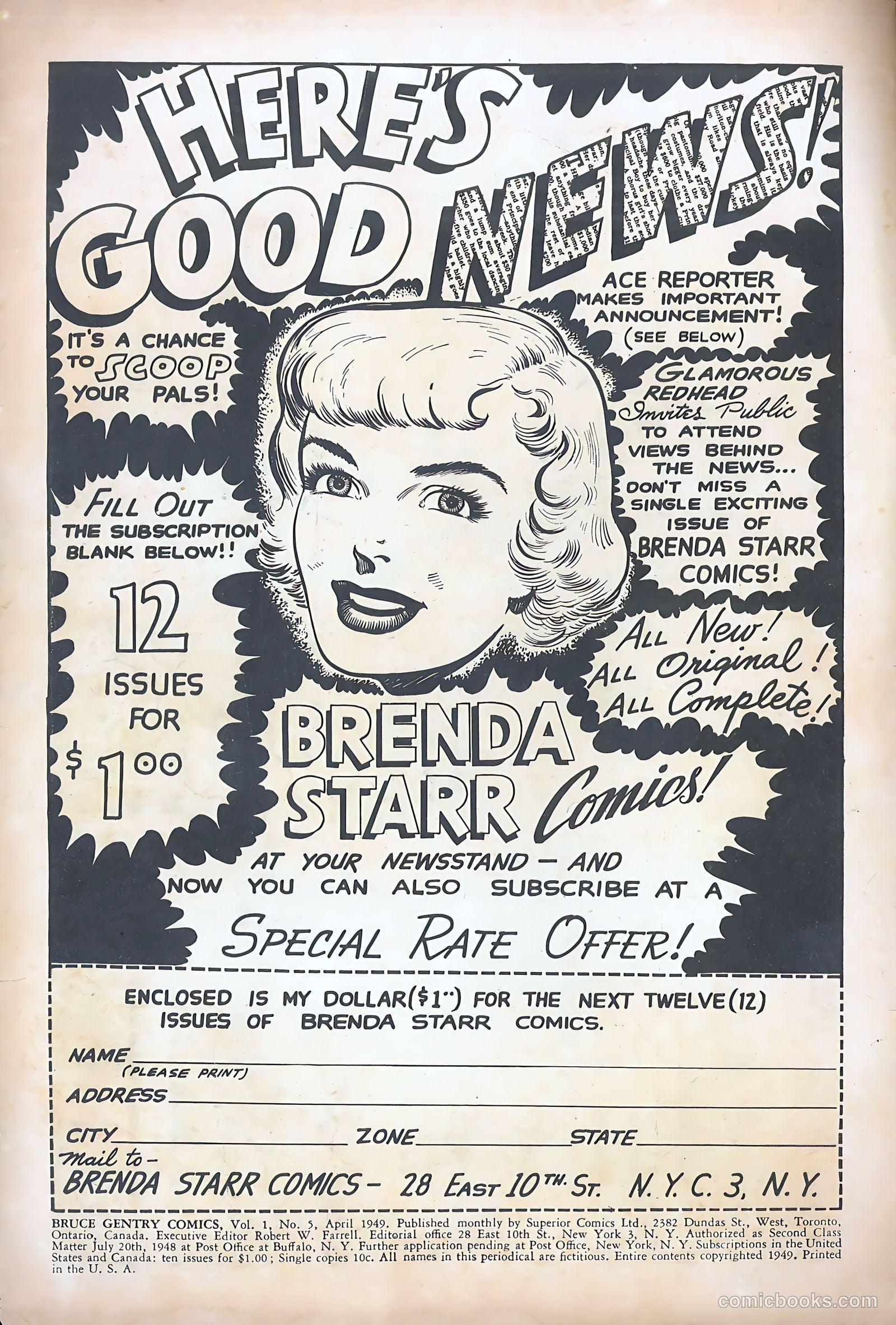 Bruce Gentry Comics #5 — page 2 of 36