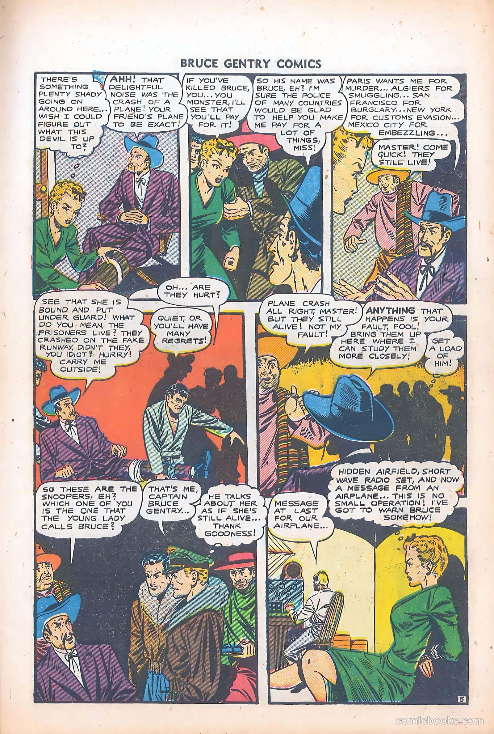 Bruce Gentry Comics #5 — page 7 of 36